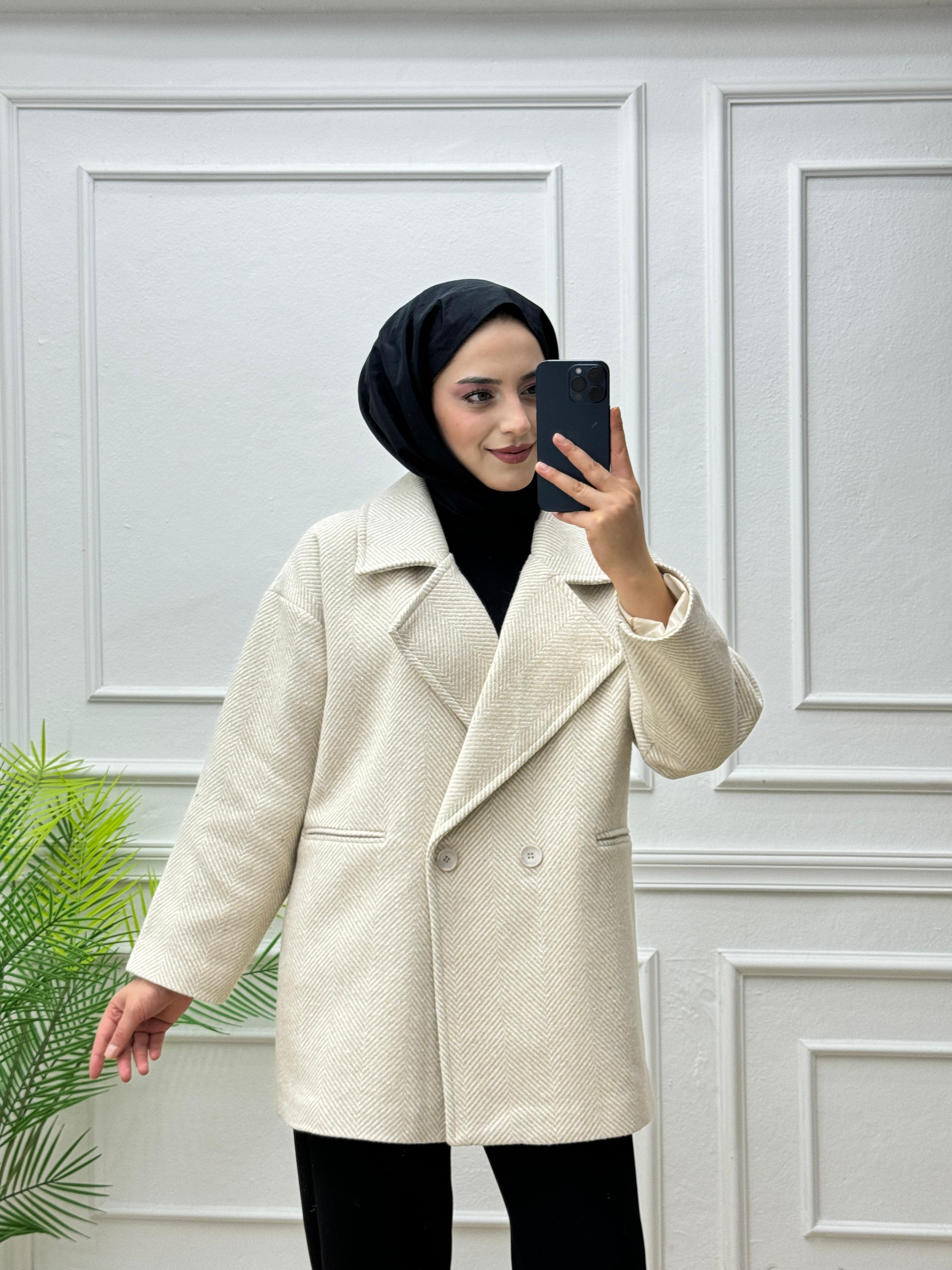 2071-Kaşe Kaban-Ekru