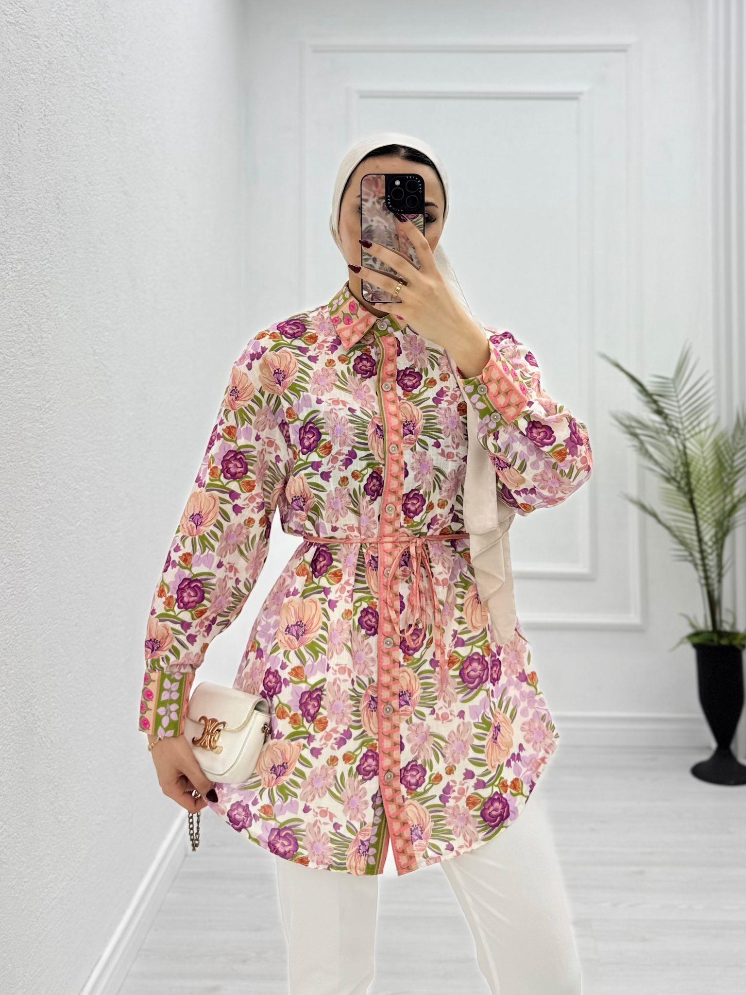 2166-Gucci Gömlek-Pembe