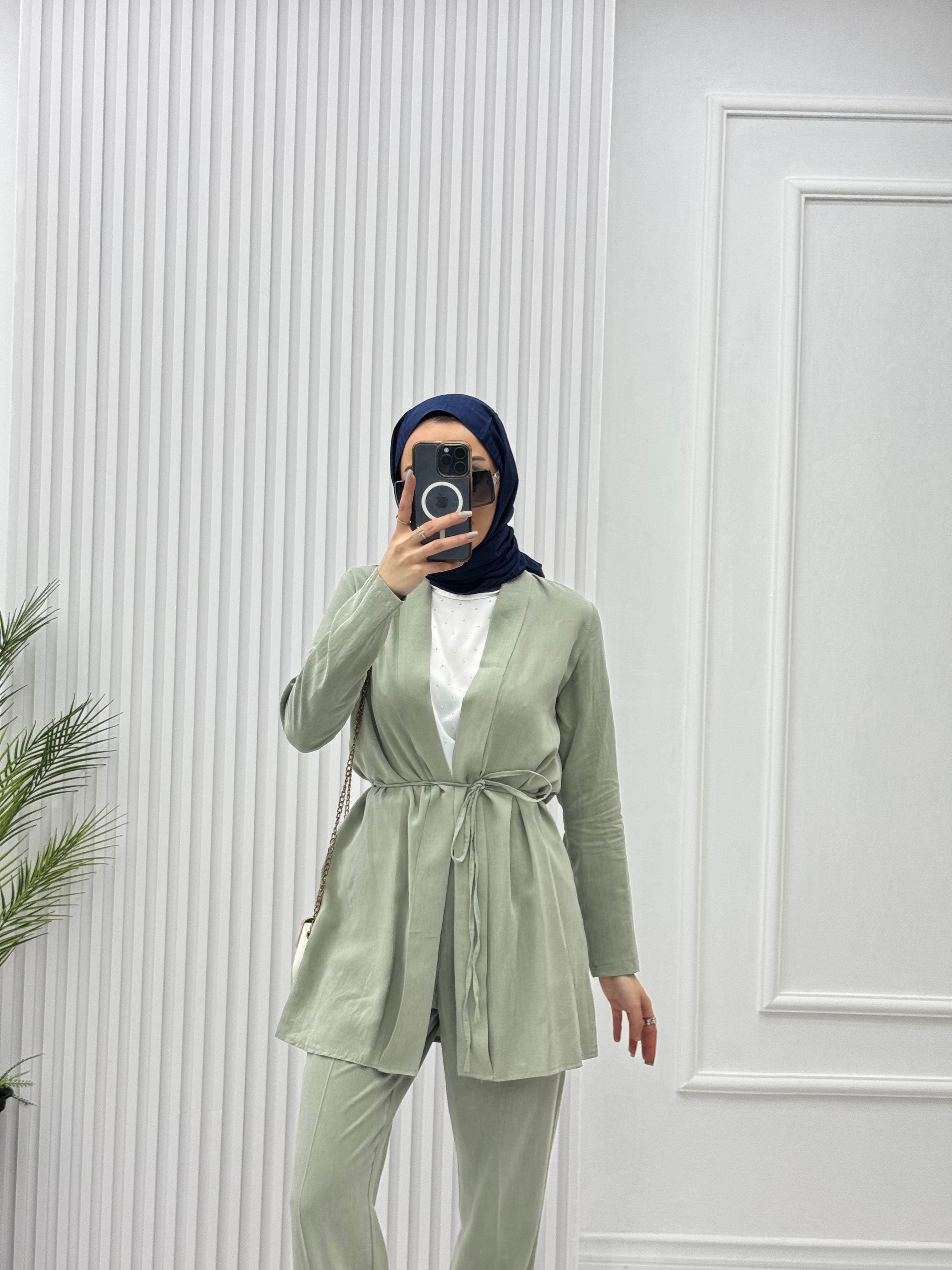 2253-Üçlü Takım-Mint Yeşili
