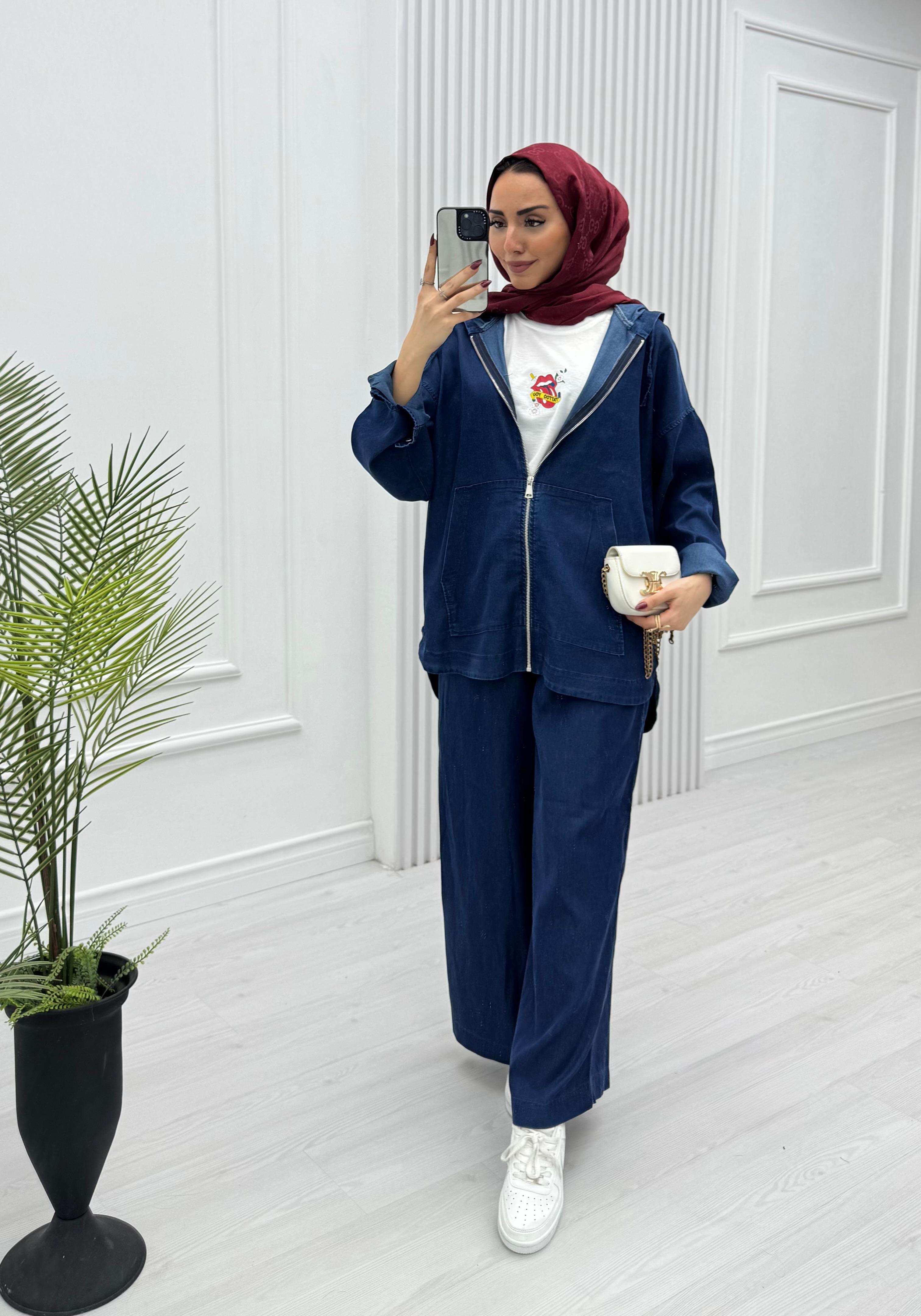 2438-Farah Takım-Koyu Mavi
