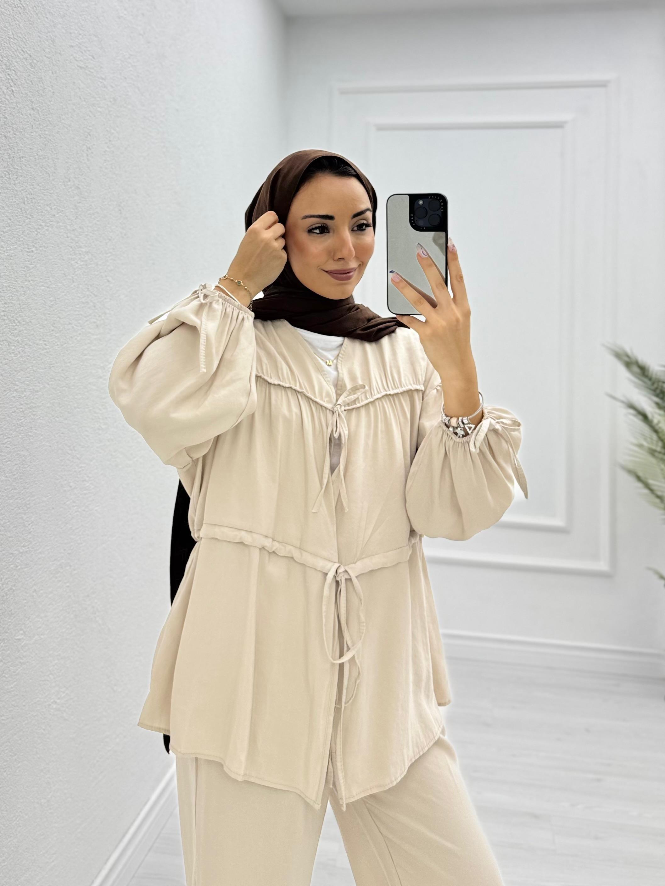 2444-Elsa Takım-Bej