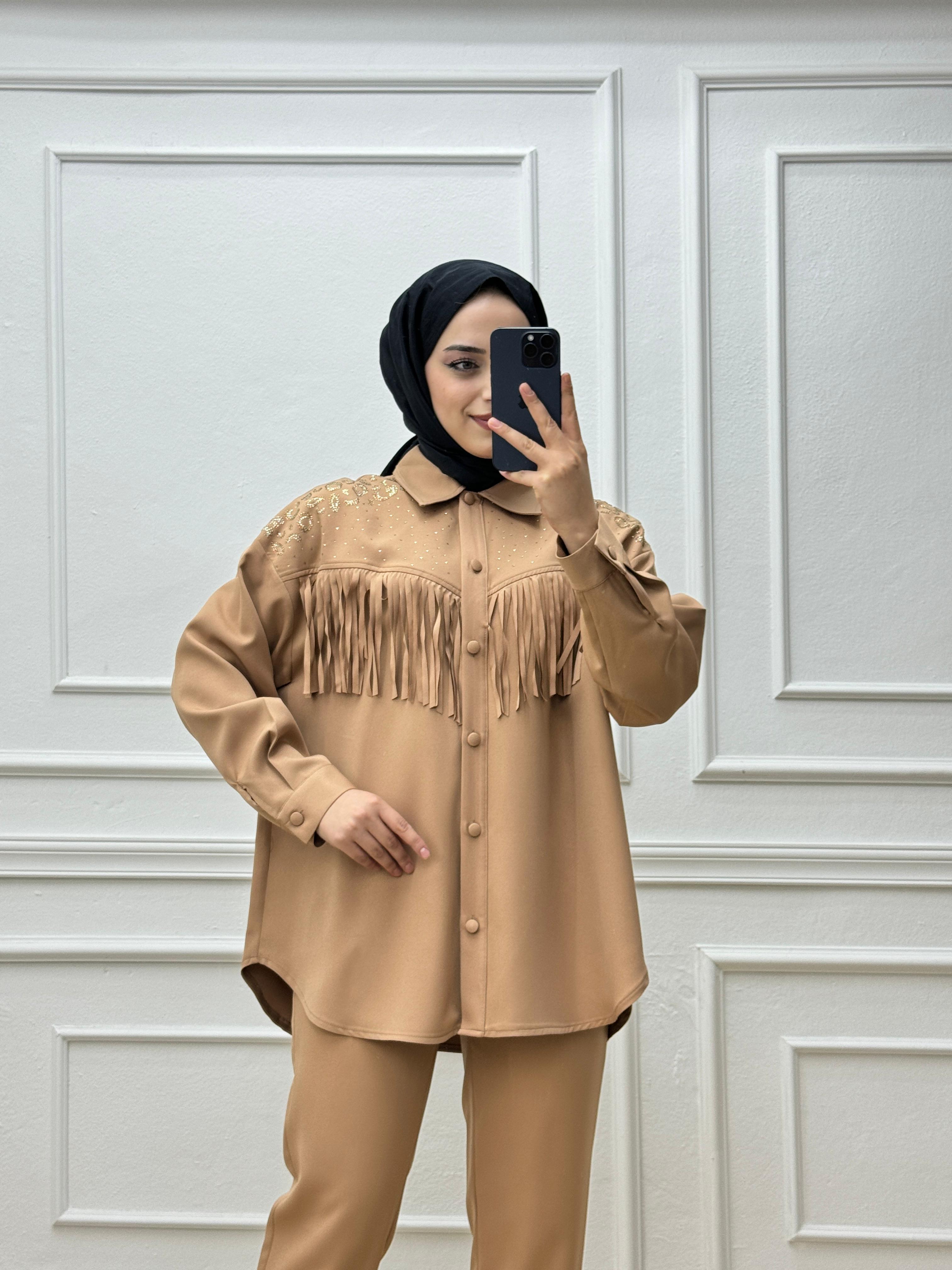 3218-Püskül Takım-Camel