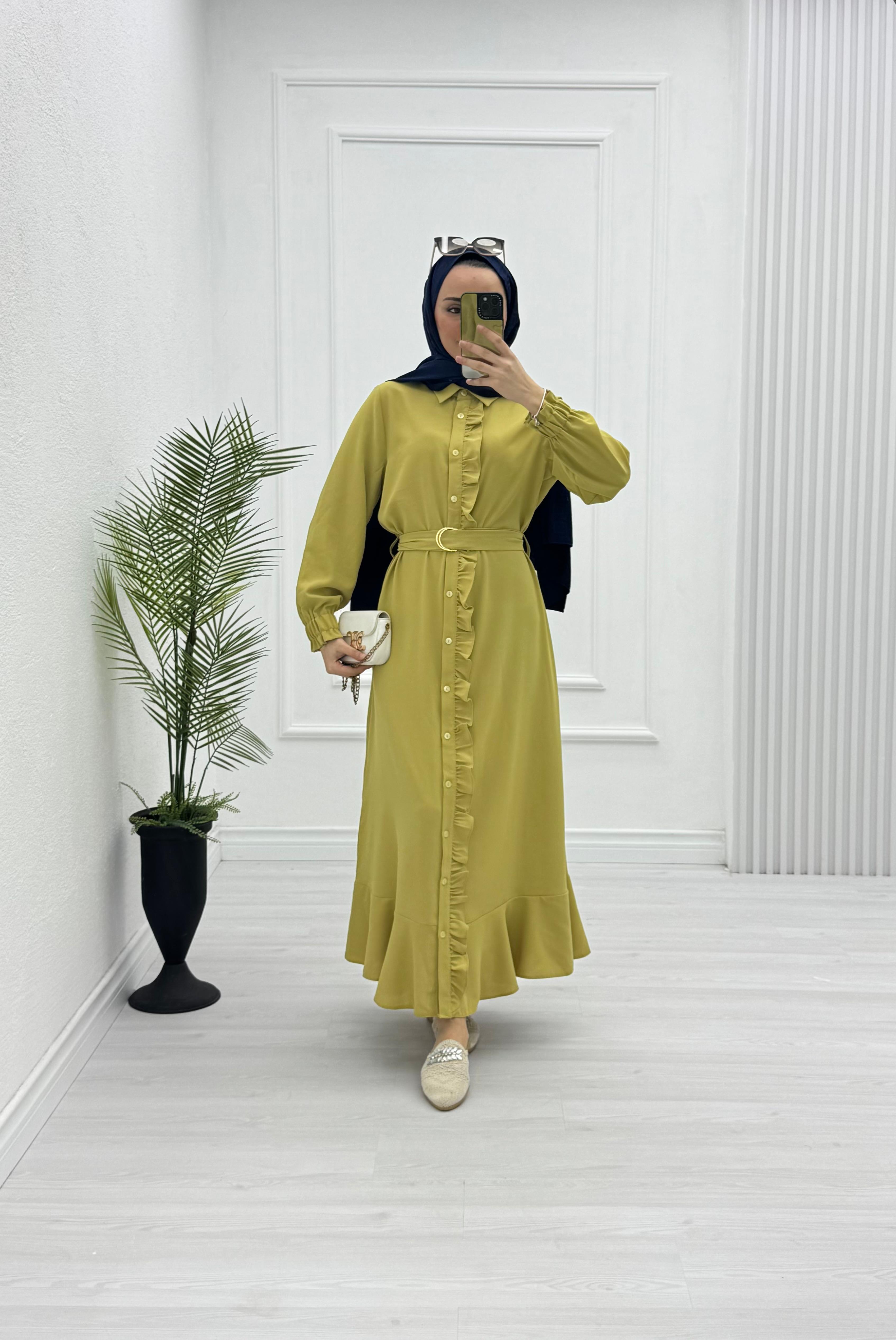 3221-Roya Elbise-Hardal