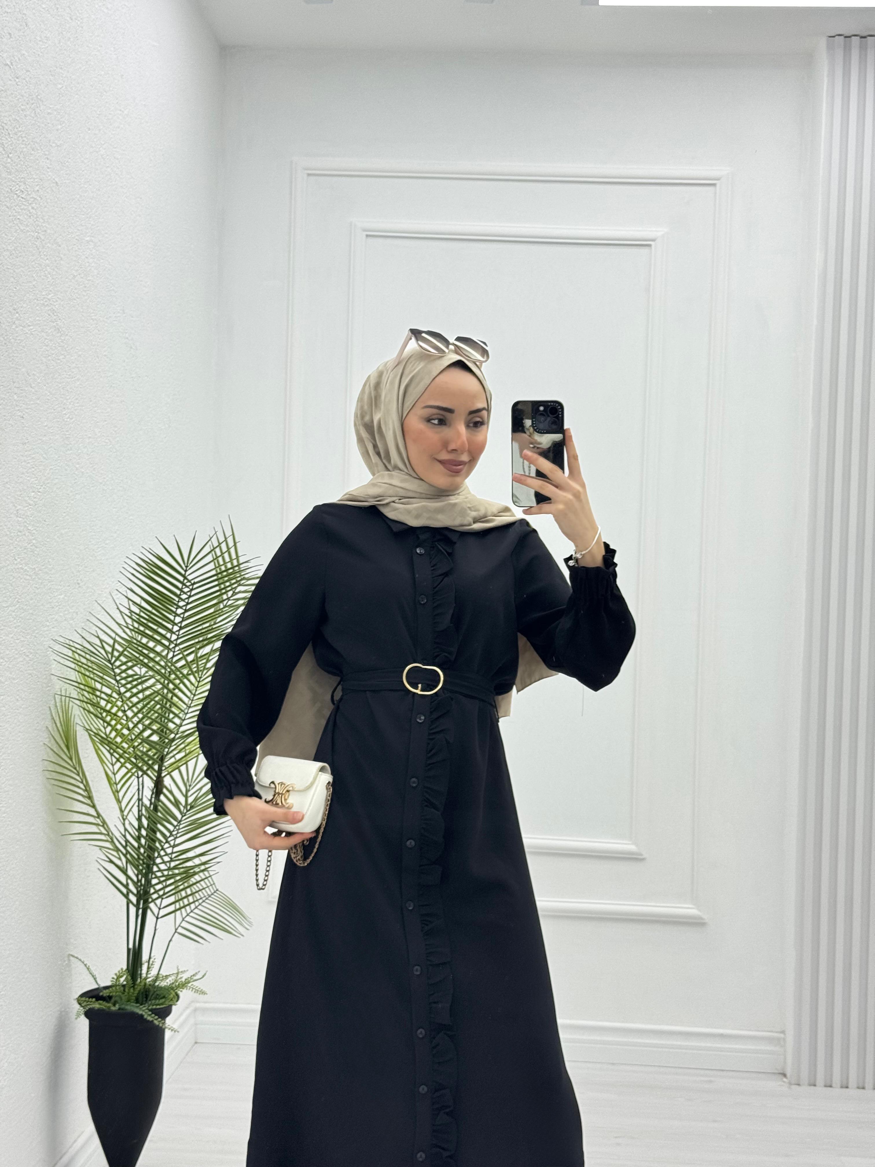 3221-Roya Elbise-Siyah