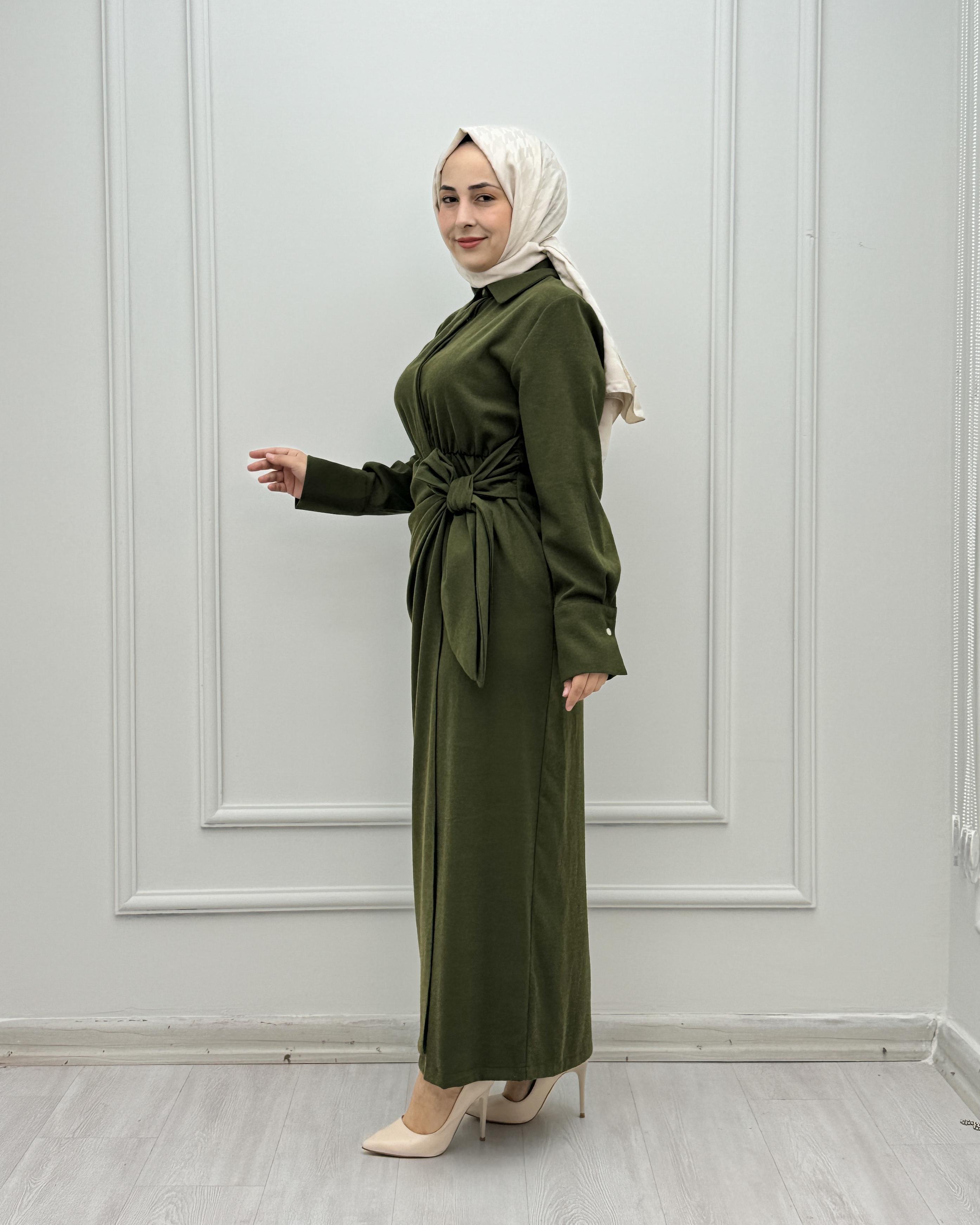 3226-Esin Elbise-Yeşil