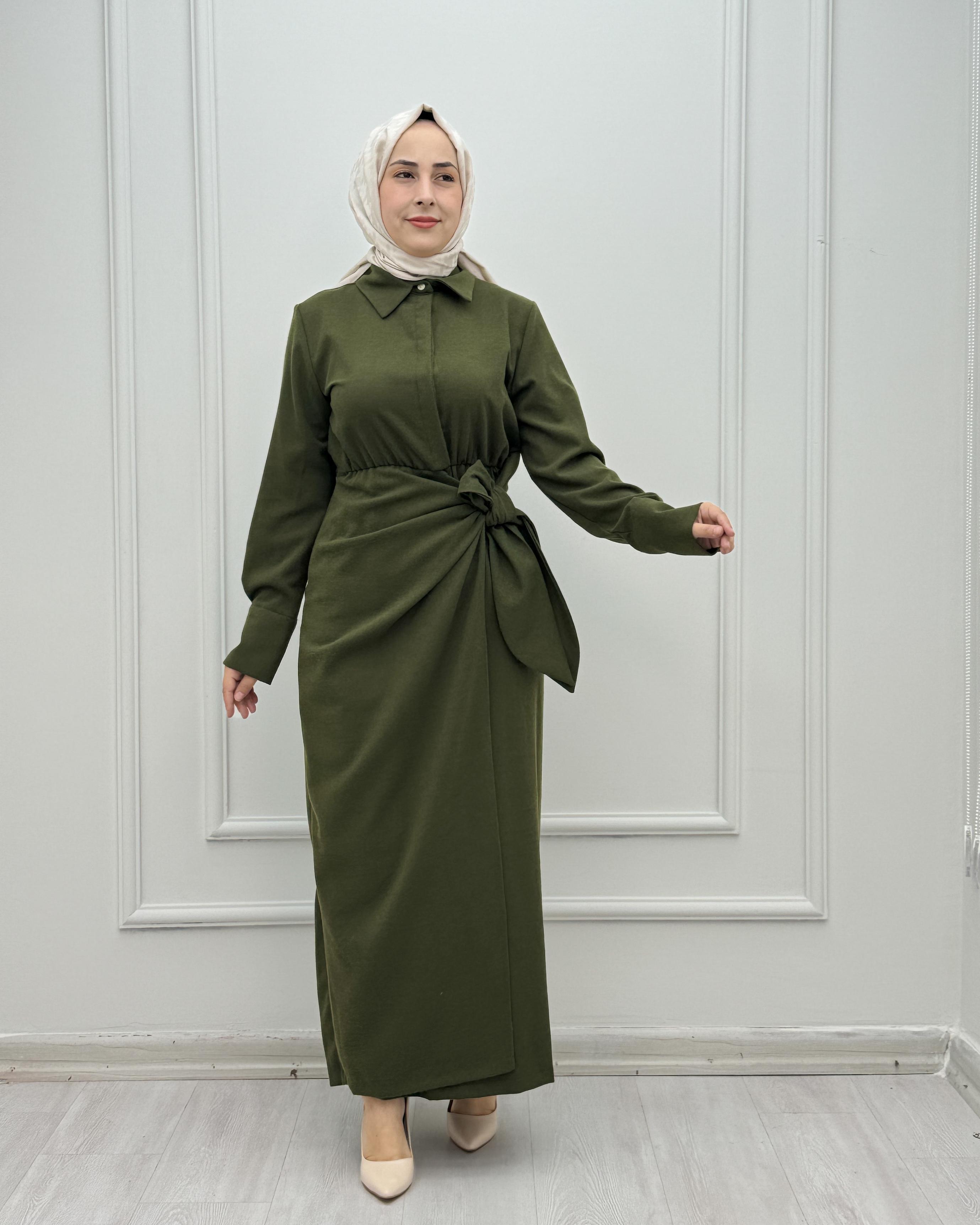 3226-Esin Elbise-Yeşil