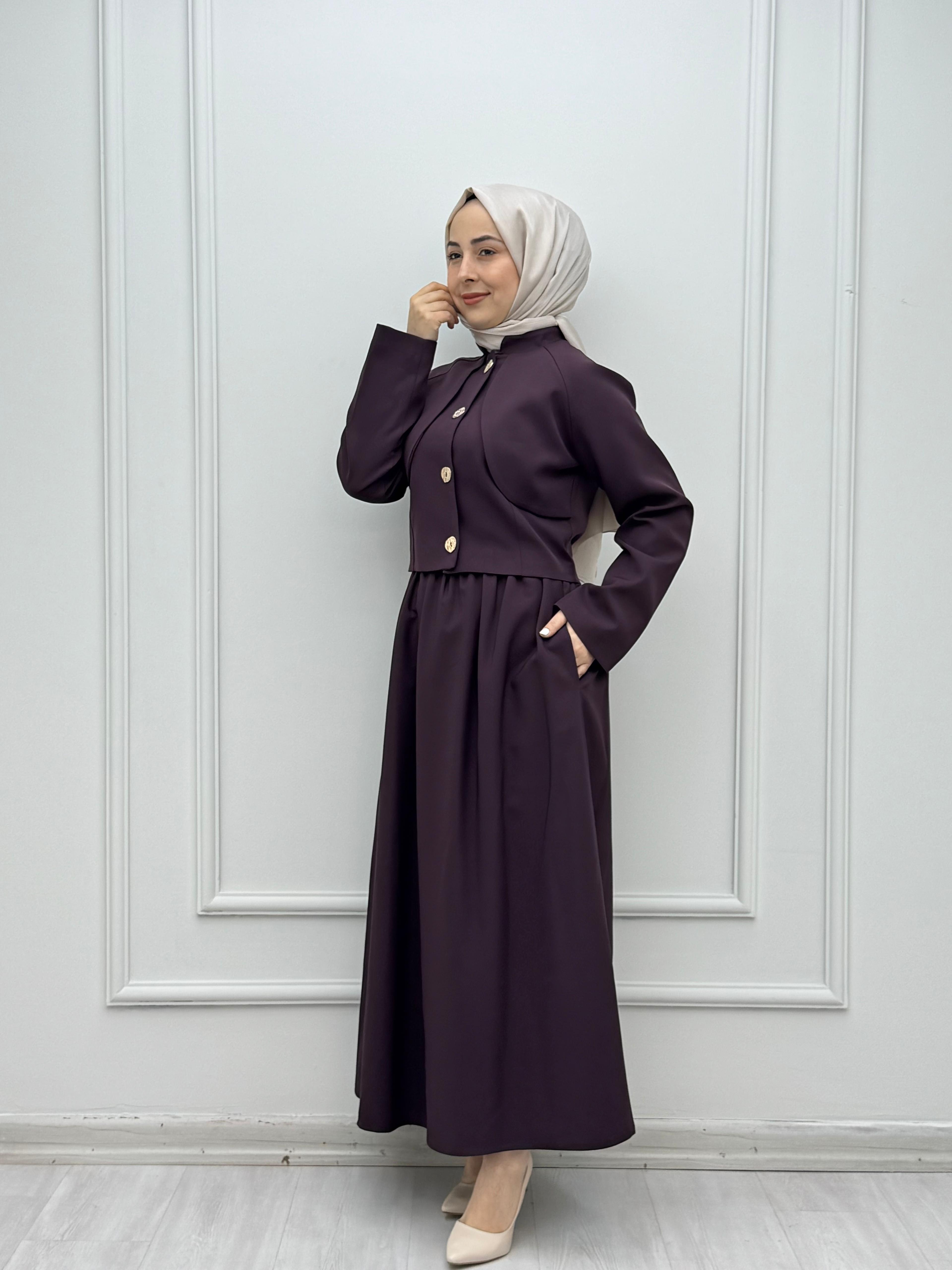 3231-Ladie Takım-Mürdüm