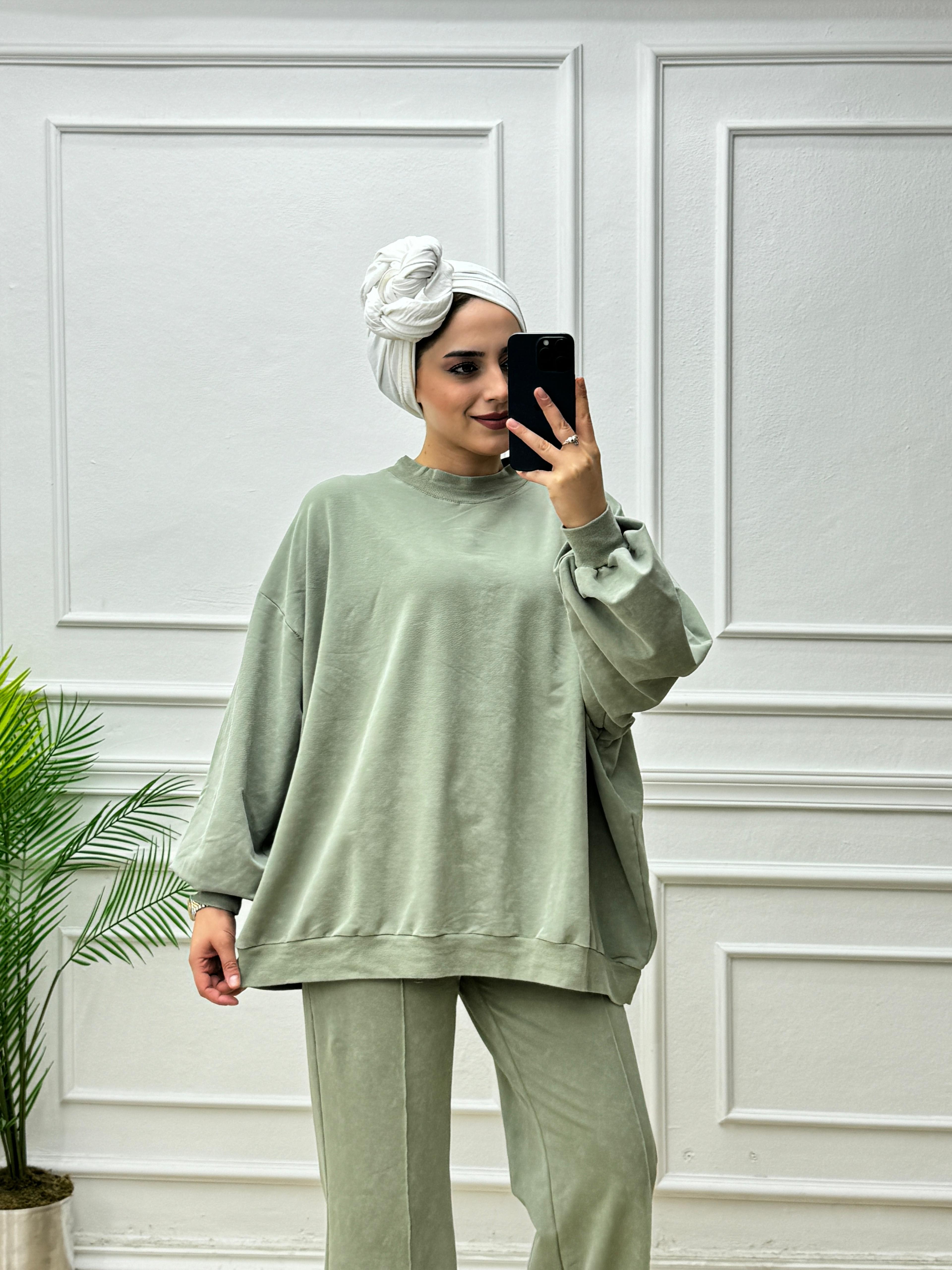 3333-Leyla Takım-Defne Yeşili