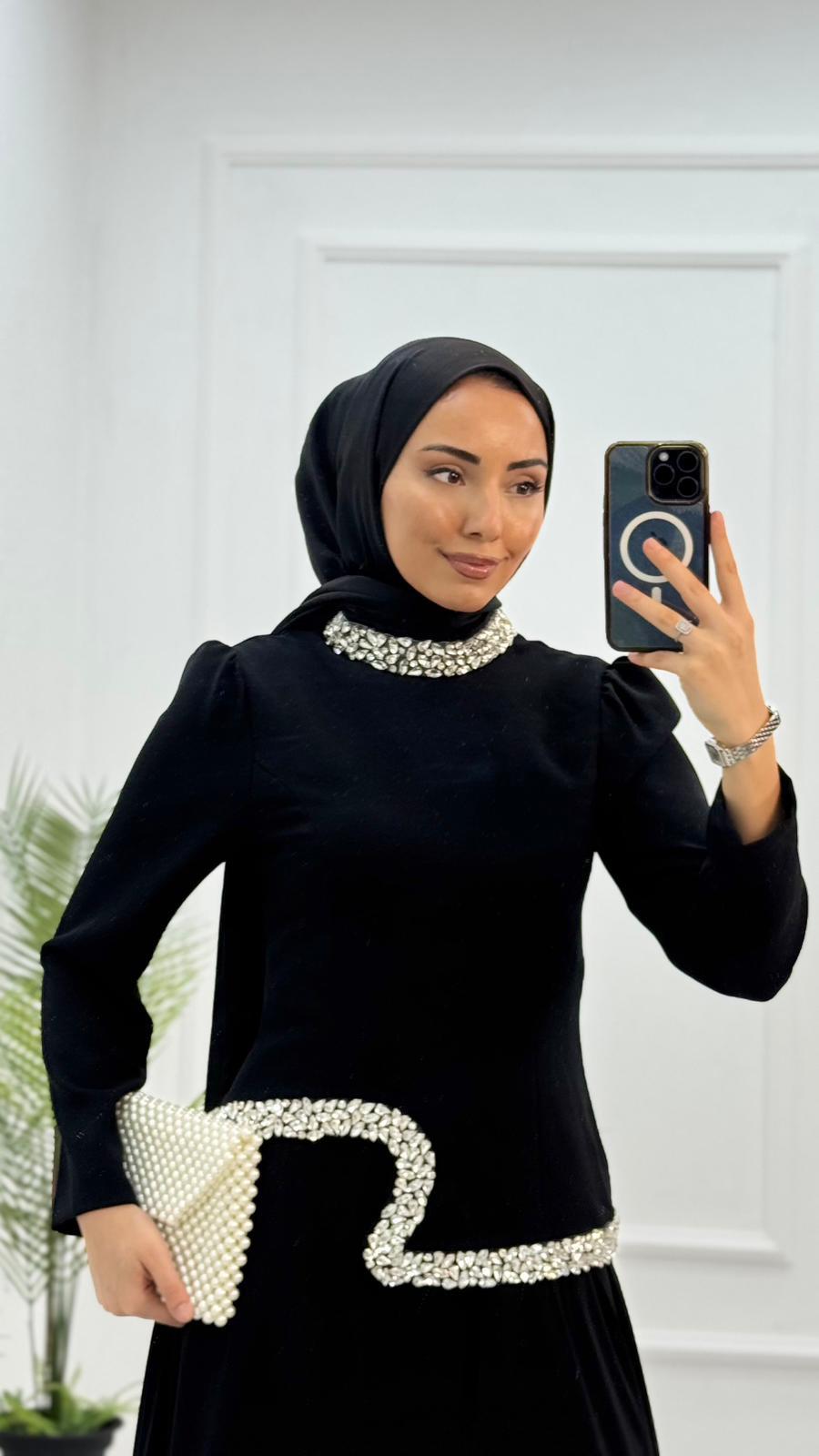 3385-Hülya Abiye-Siyah