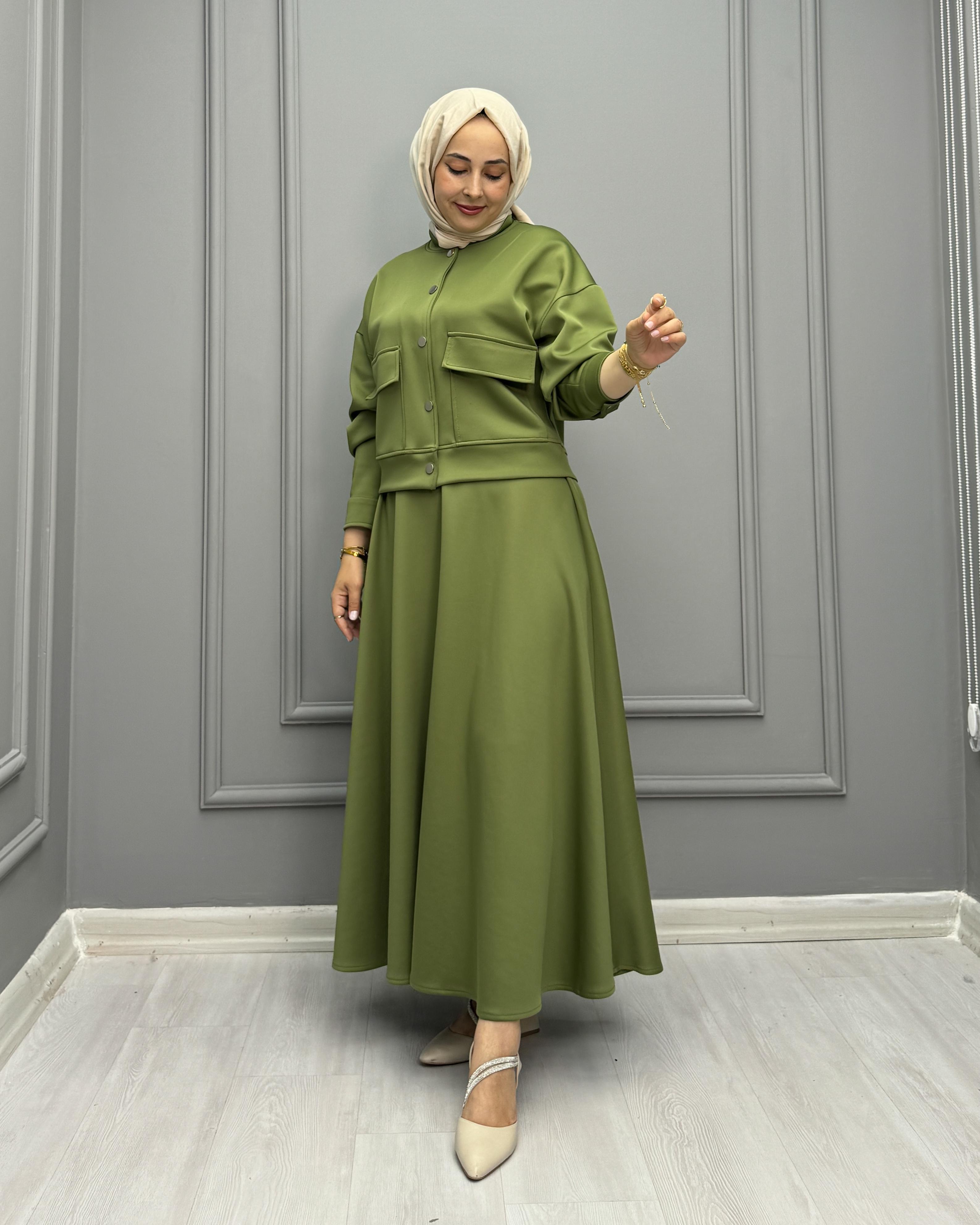 4559-Noi Etek Takım-Yeşil
