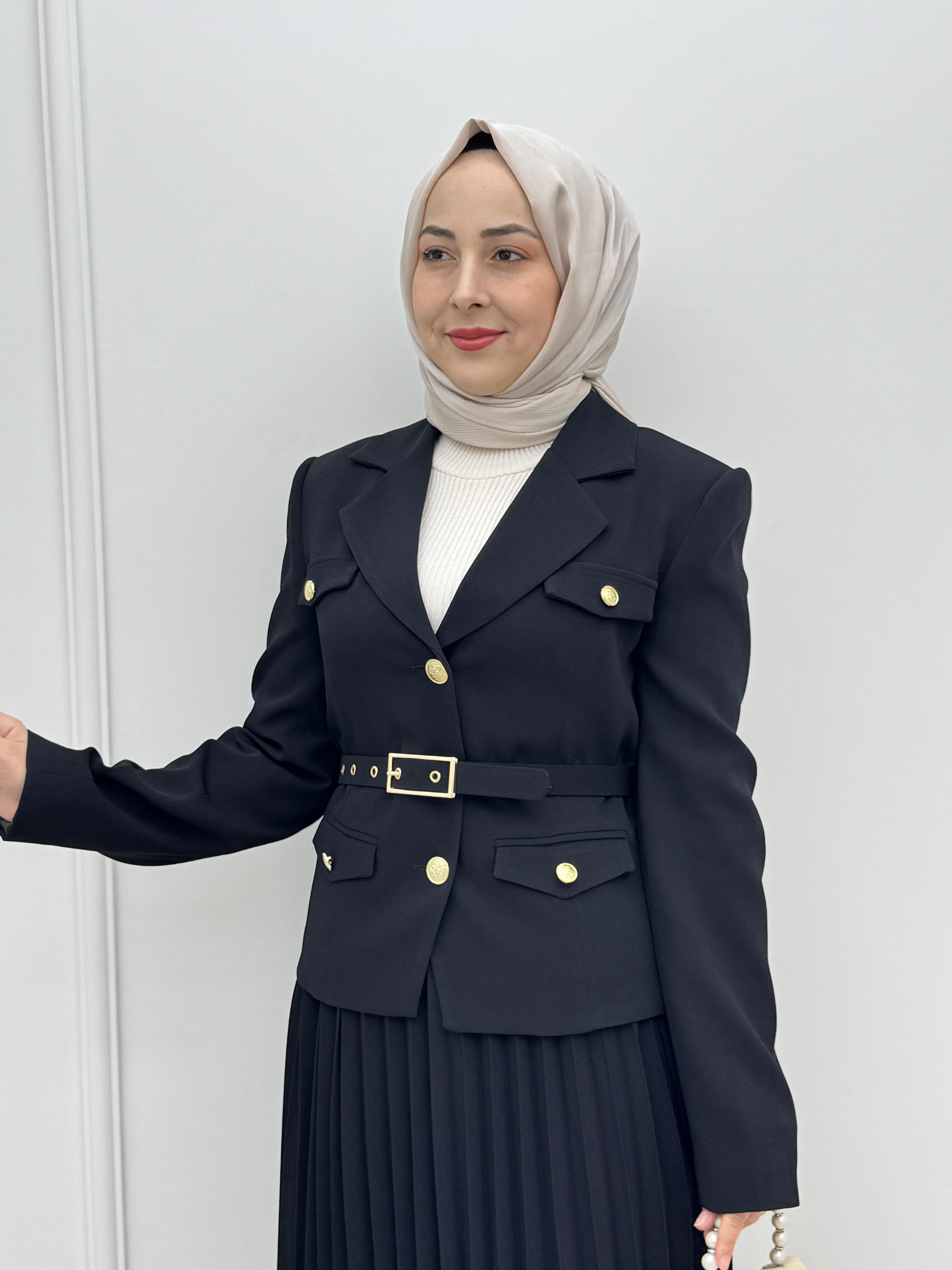 5533-Viole Etek Takım-Siyah