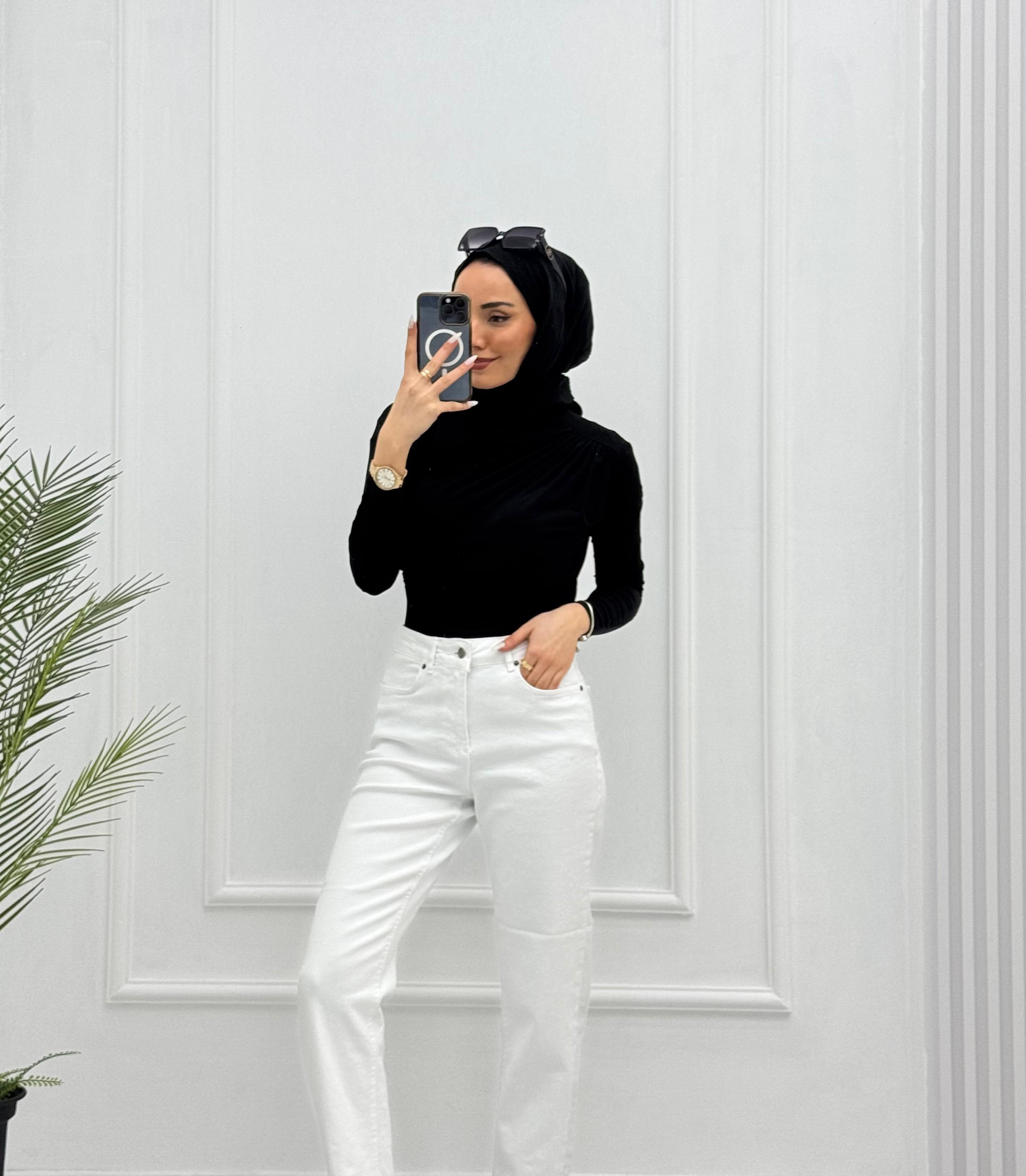 6007-Jogger Pantolon-Beyaz
