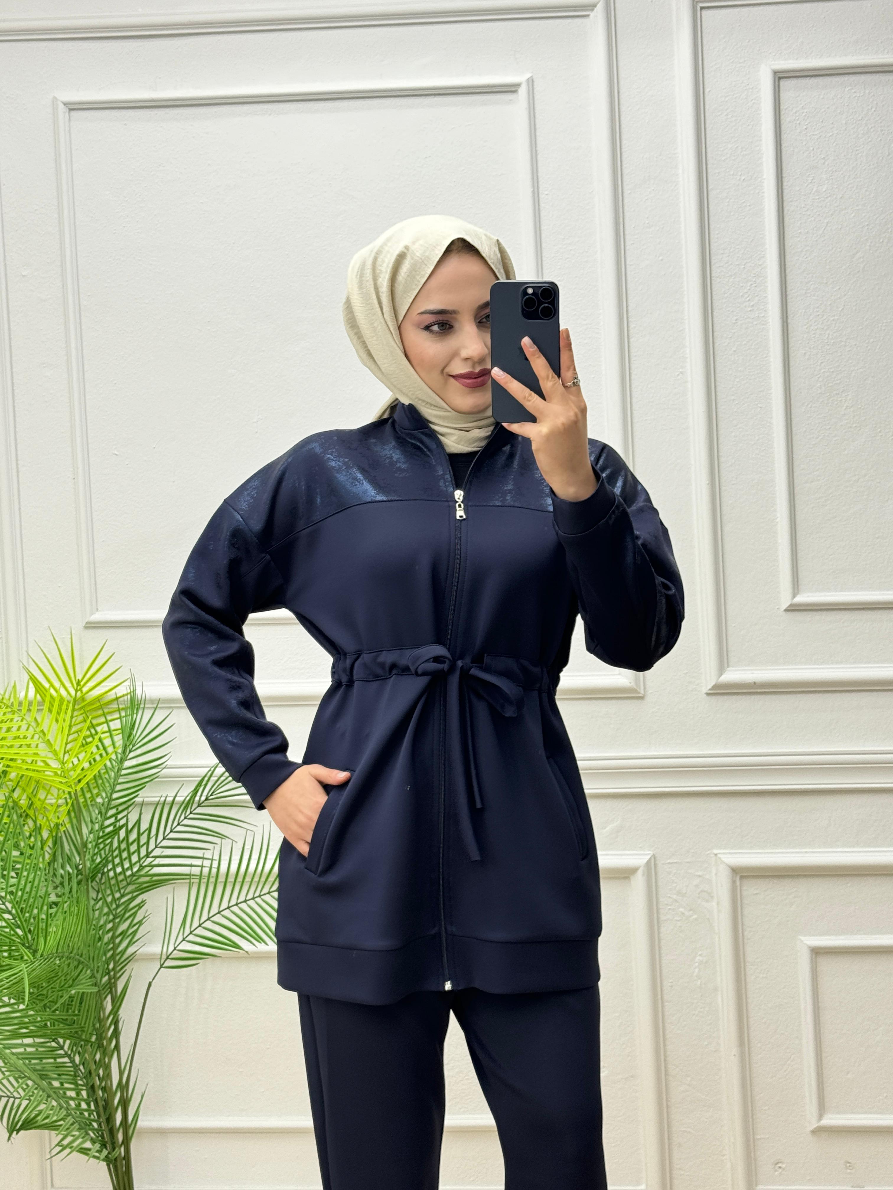 8391-Ravella Takım-Lacivert