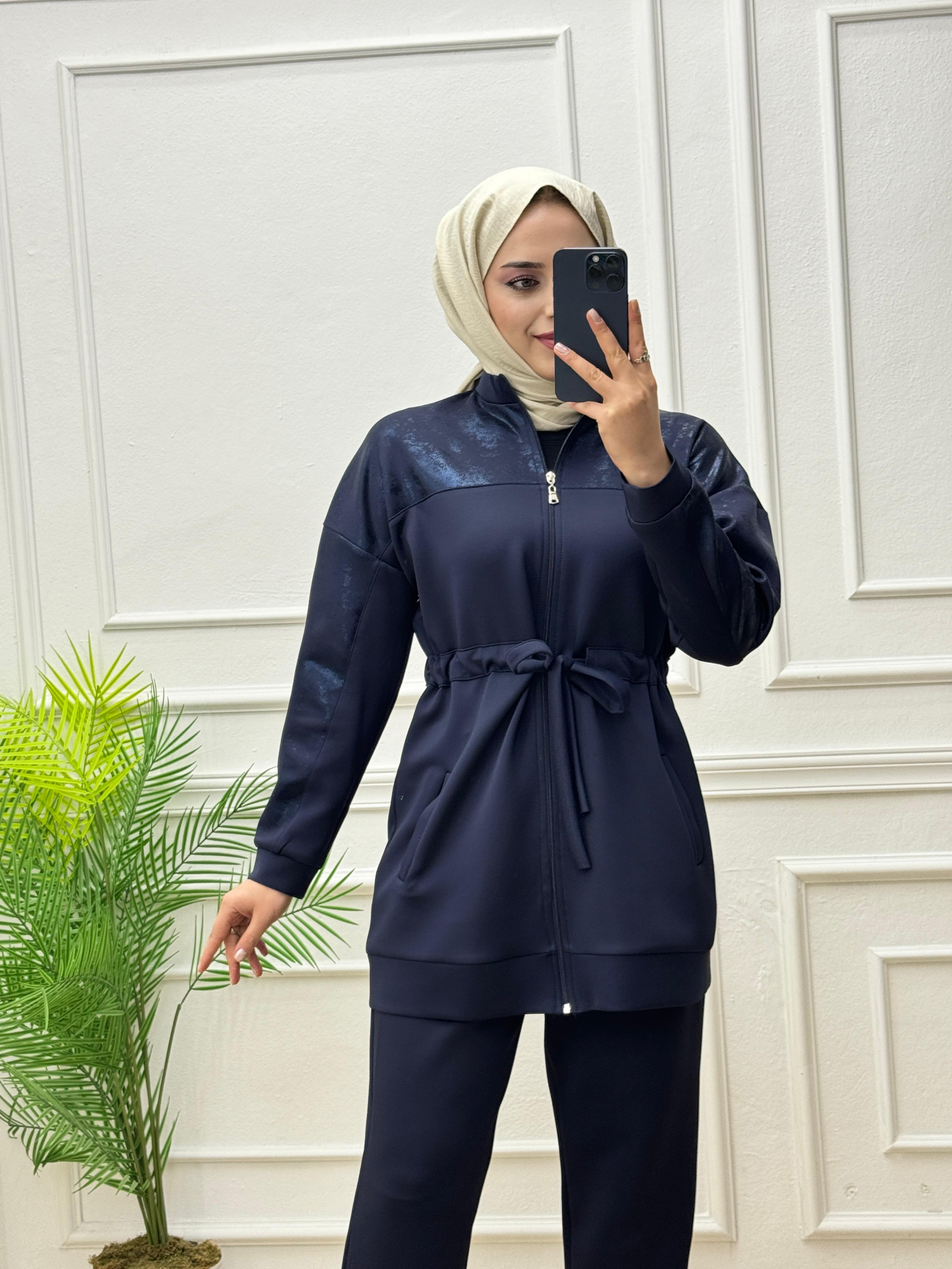 8391-Ravella Takım-Lacivert