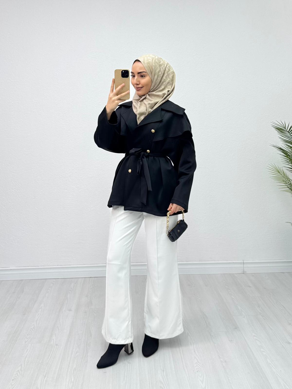 Lx7823-Premium Ceket-Siyah
