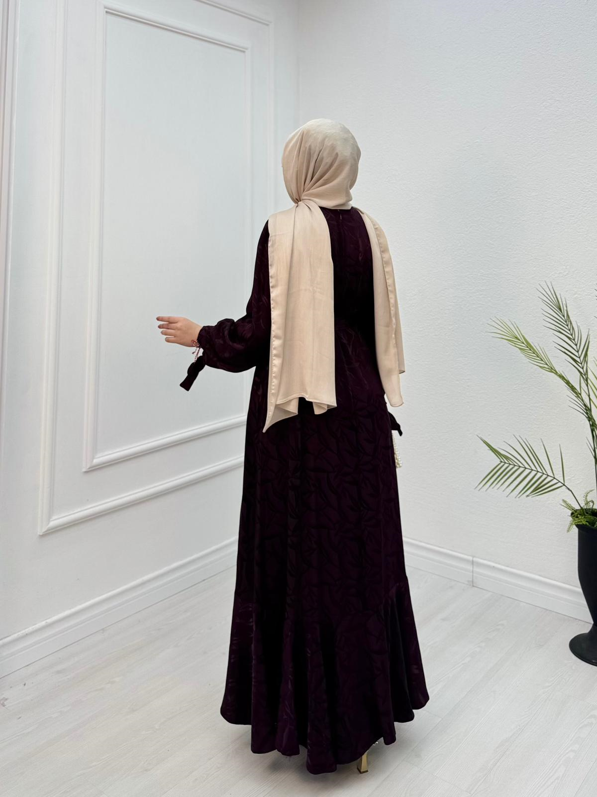 Mb2348-Rüya Elbise-Mürdüm