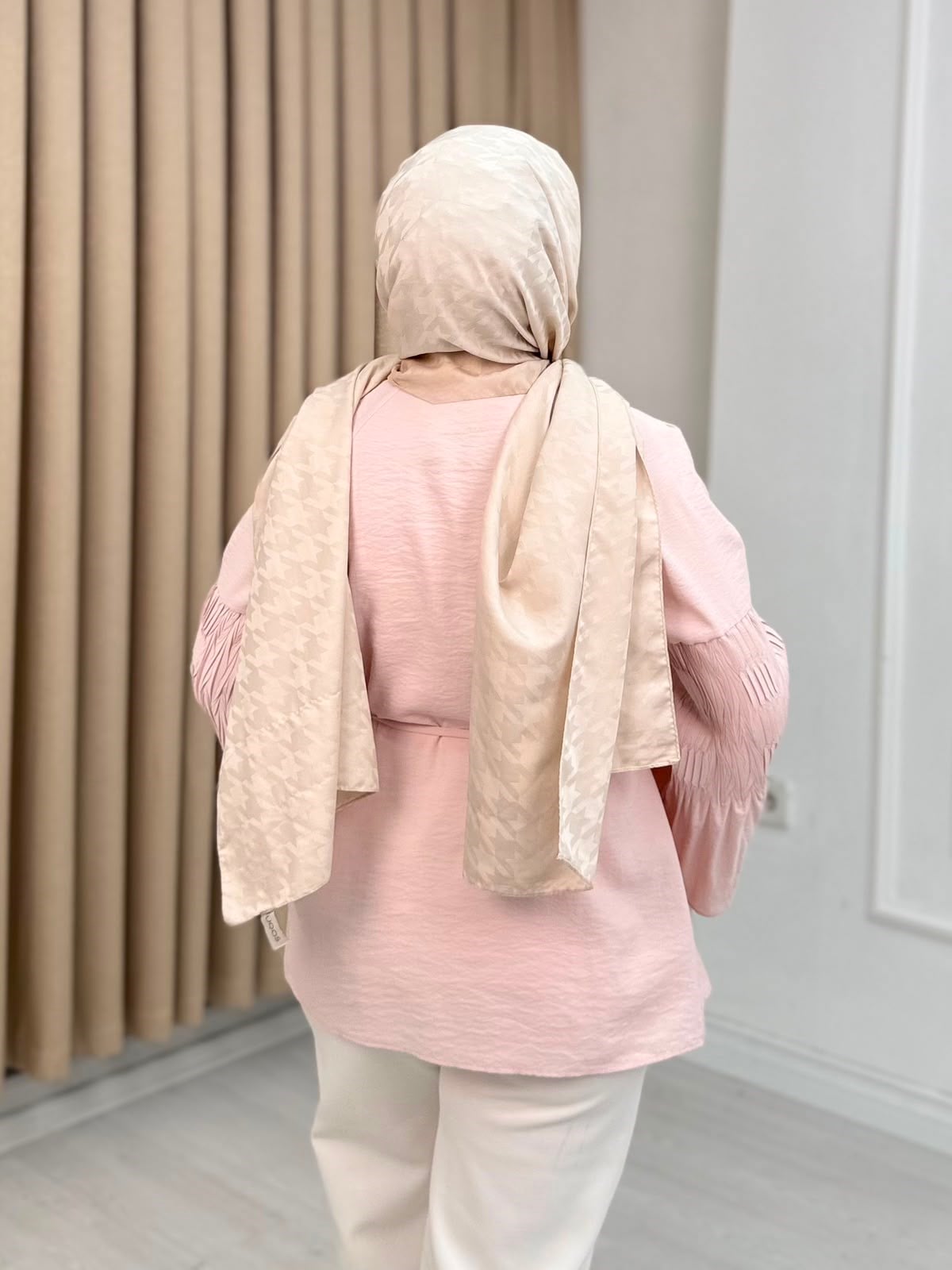 Me2201-Kalp Düğmeli Pamuklu Gömlek-Pembe