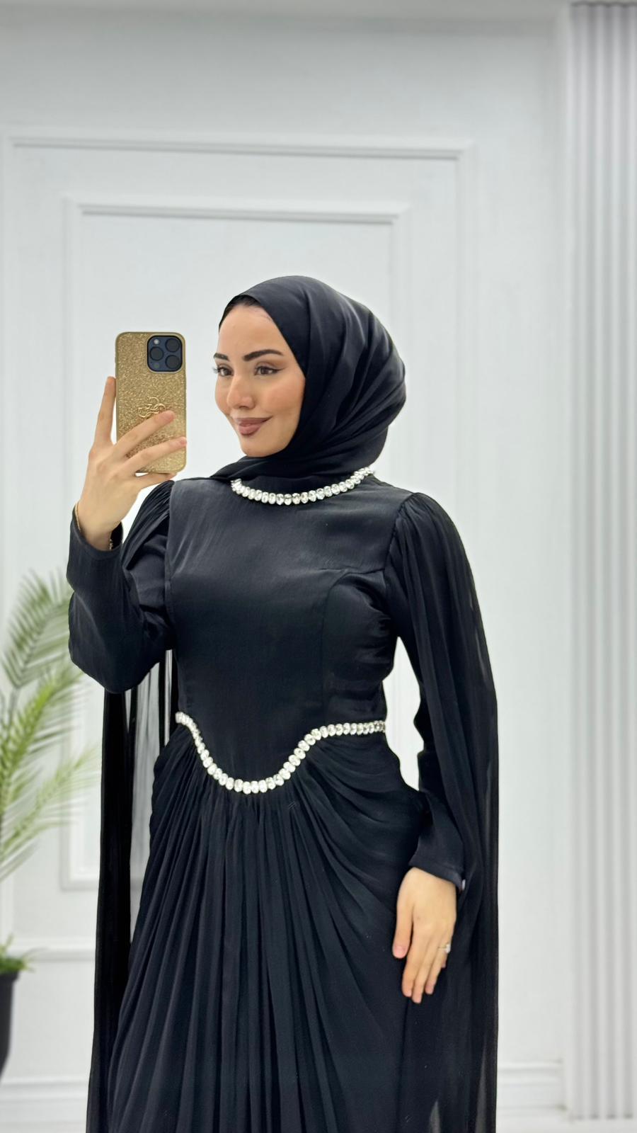 Mx3199-Hüma Abiye-Siyah