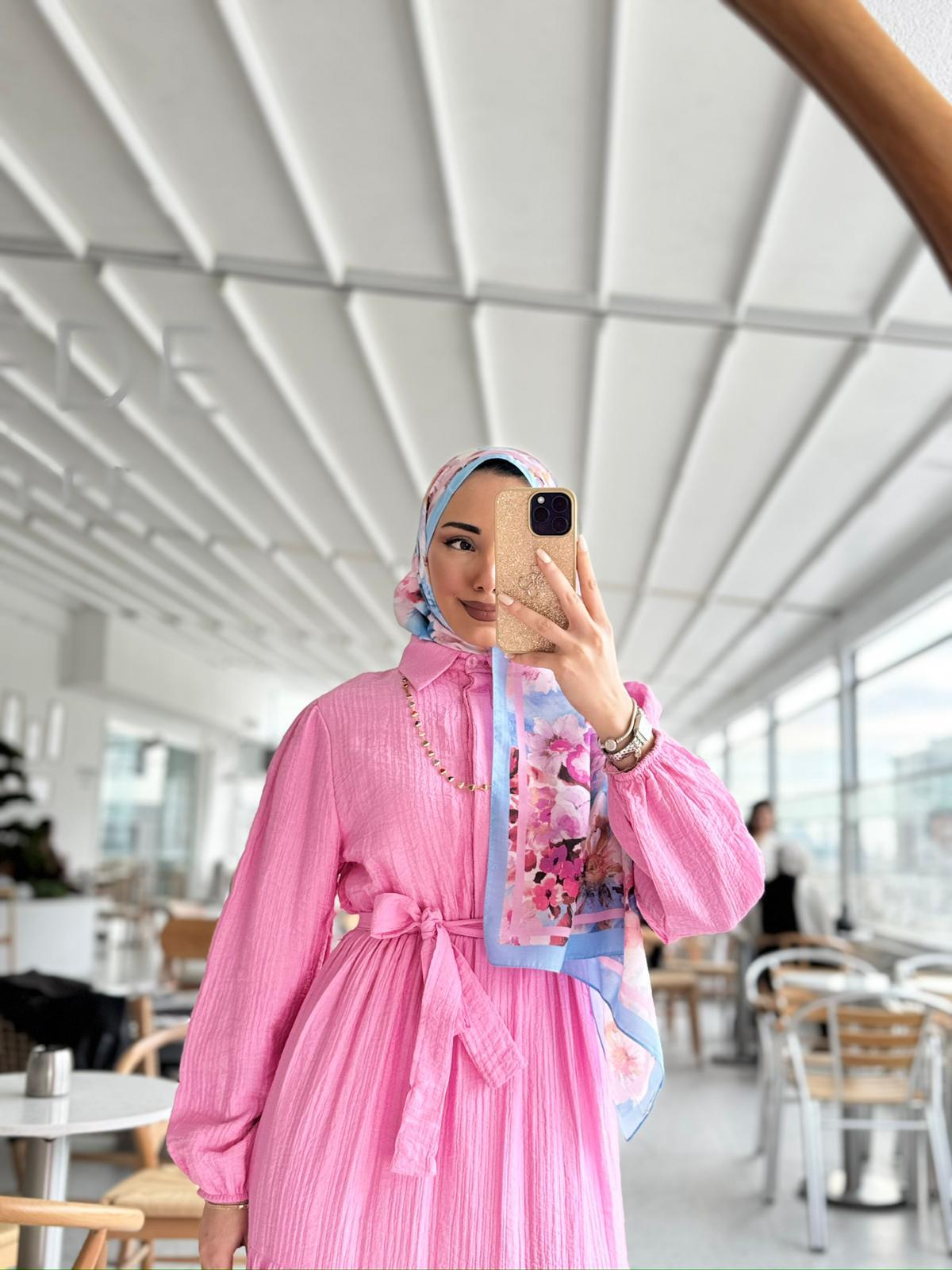 Px1898-Alya Elbise-Pembe