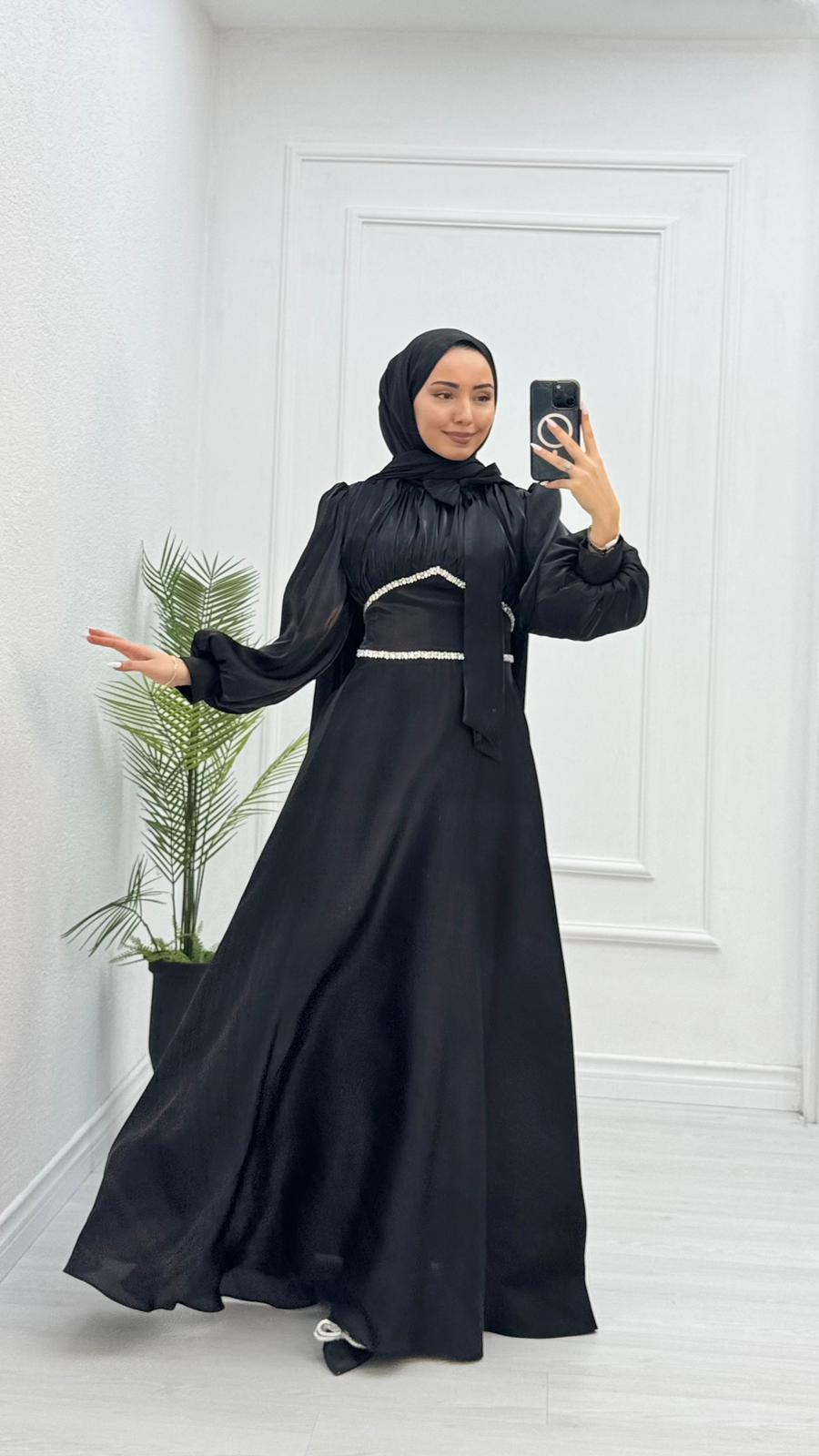 Px3016-Rüya Abiye-Siyah