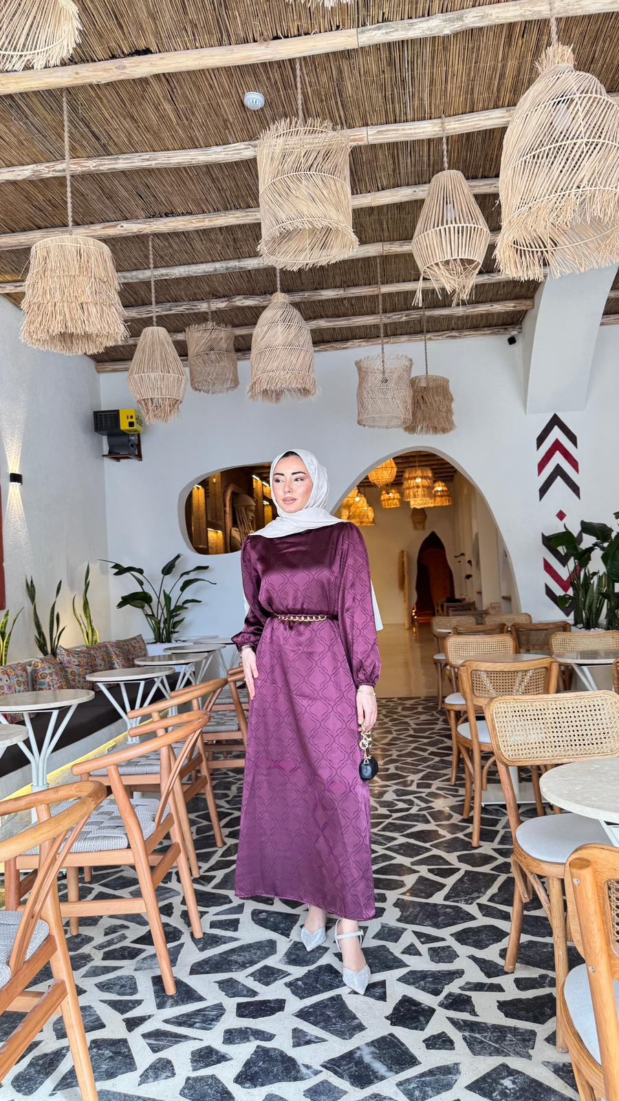 Px5833-Hayal Elbise-Mor