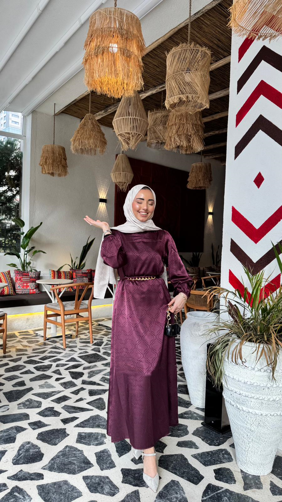 Px5833-Hayal Elbise-Mor