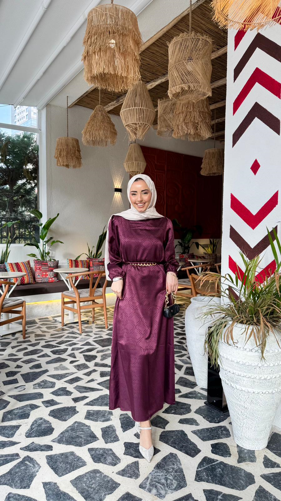 Px5833-Hayal Elbise-Mor