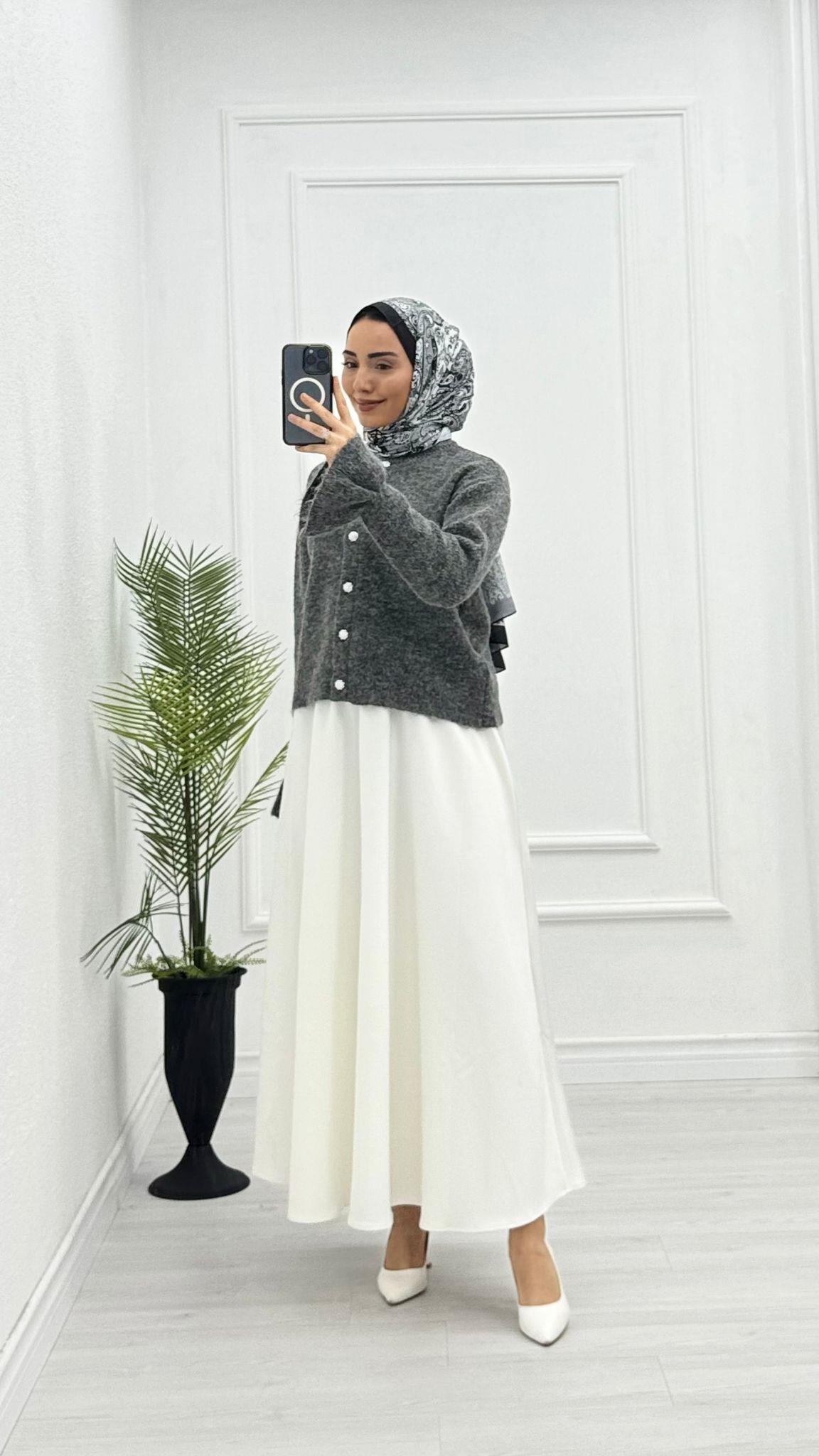 Qx0655-Liya Hırka-Gri