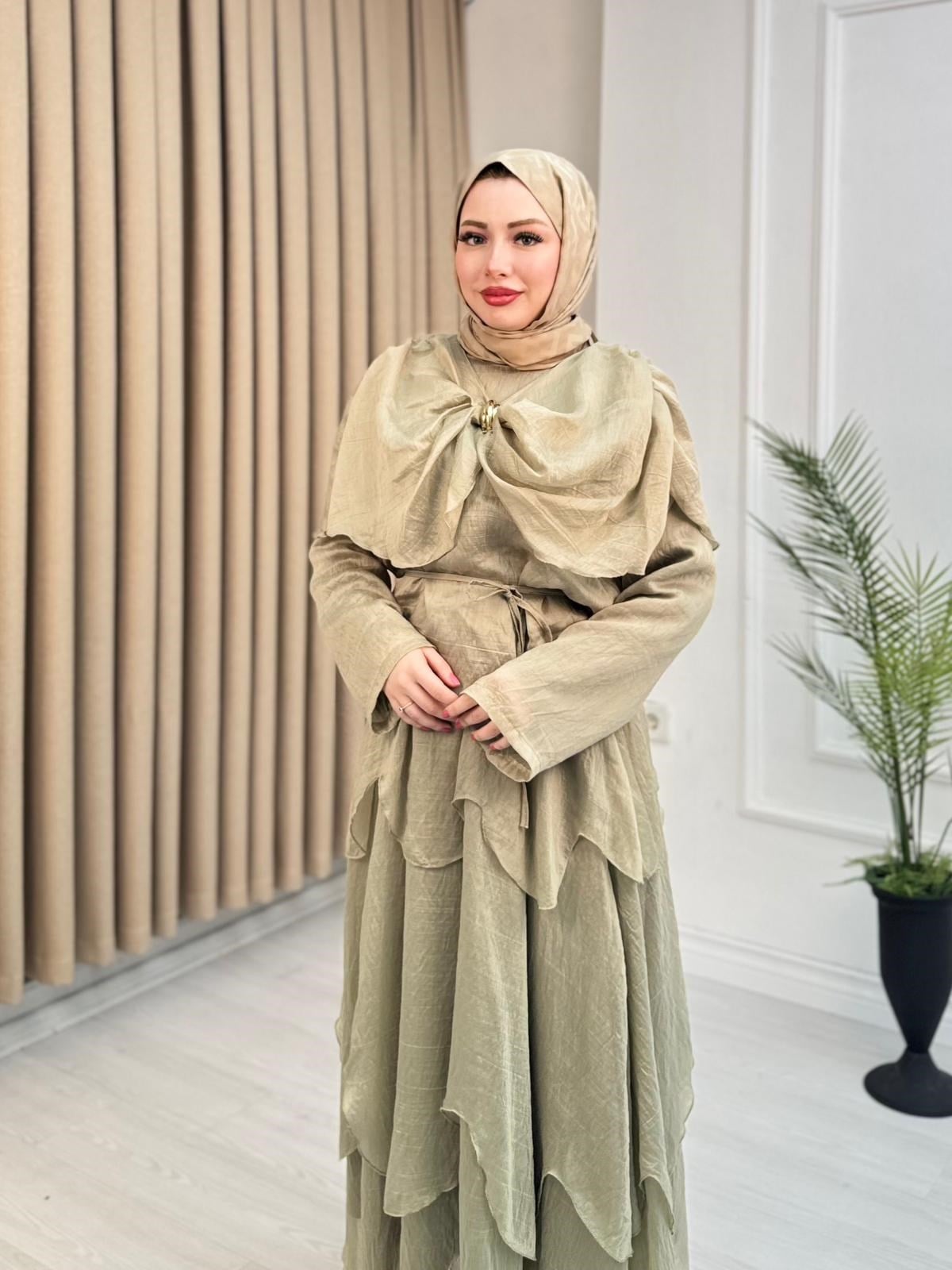 Rb4363-Lina Vual Etekli Takım-Soft Yeşil