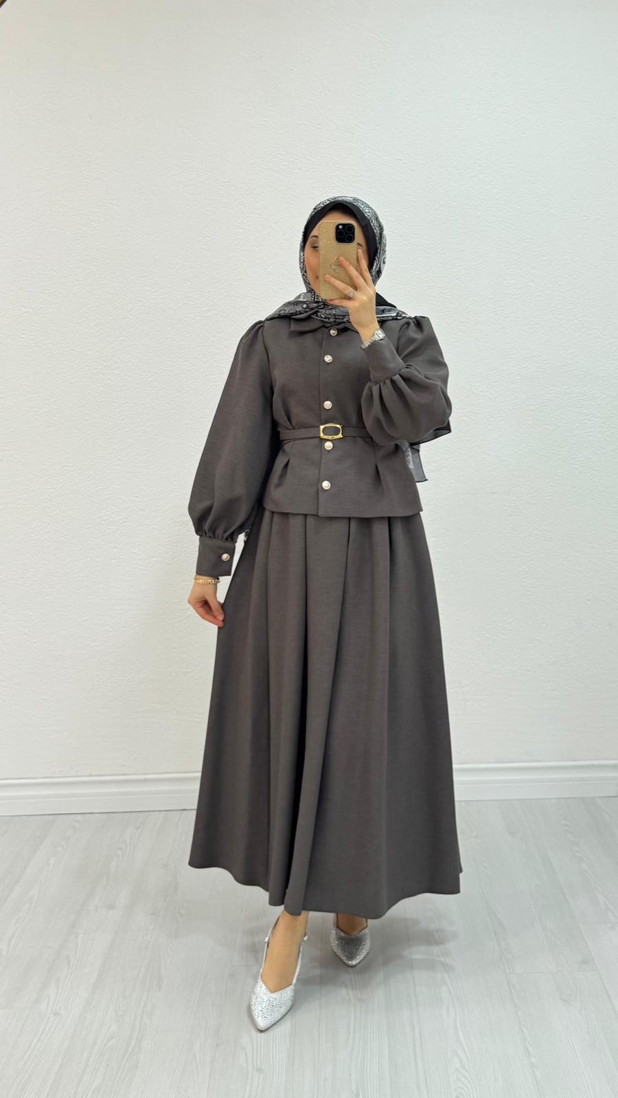 Tx3422-Lustre Etek Takım-Füme