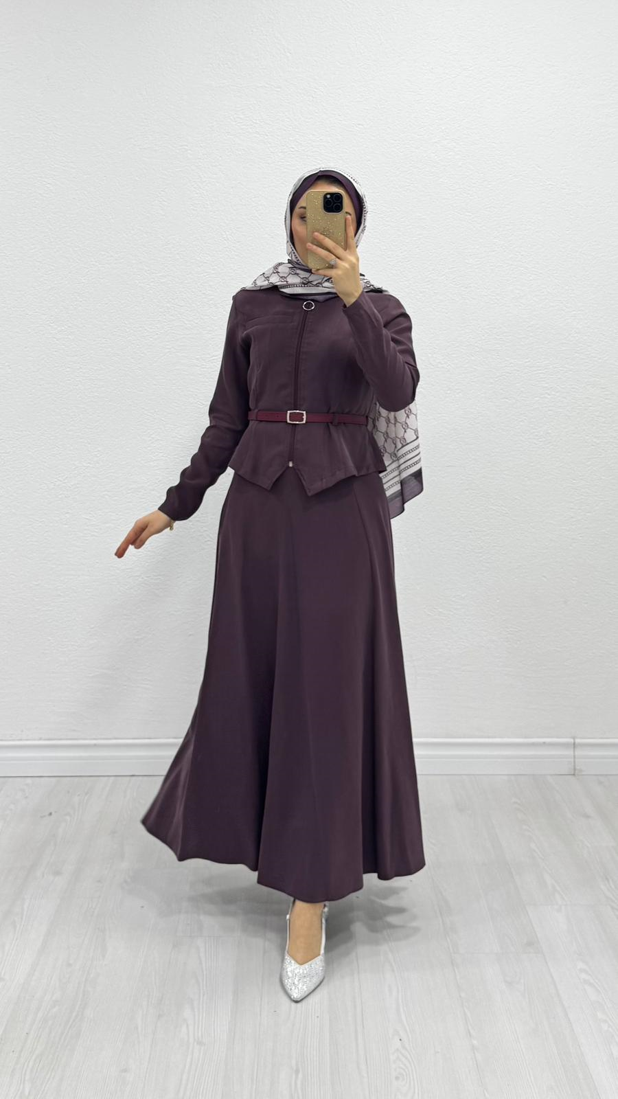 Zx5758-Denila Etekli Takım-Mürdüm