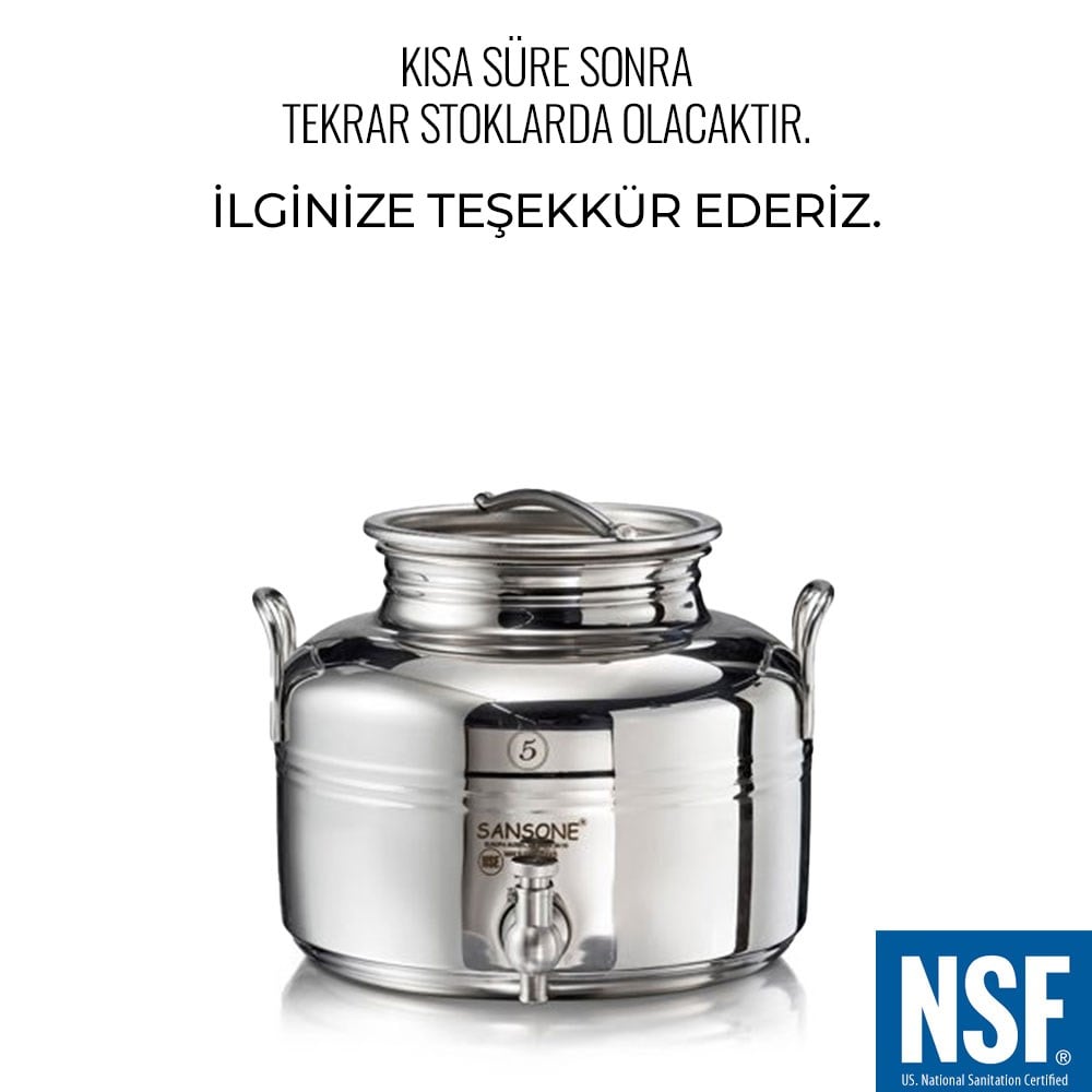 Paslanmaz Zeytinyağı Güğümü 5 Lt EUROPA