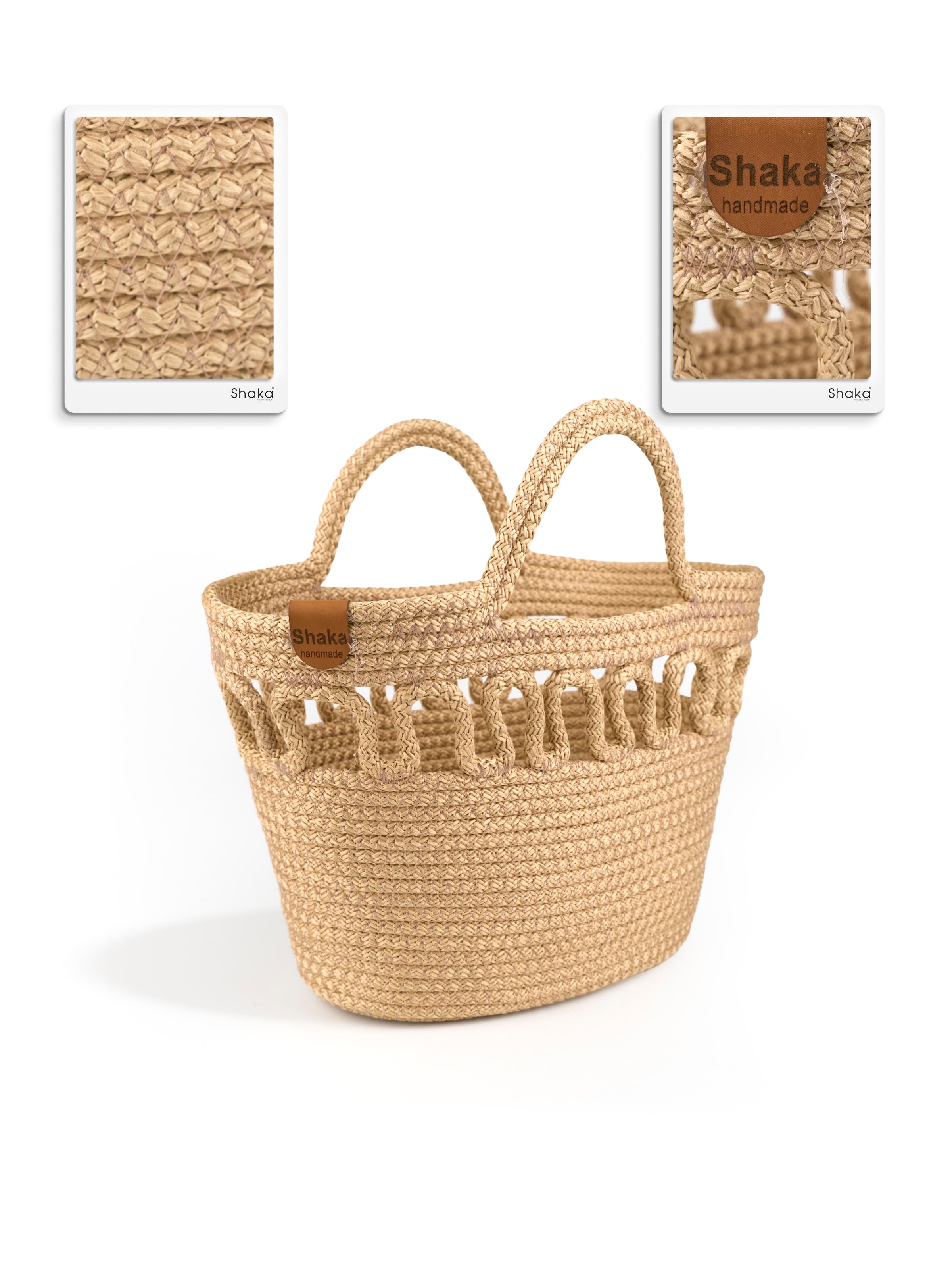 Hasır Shk318 Handcrafted Hasır El,Kol ve Omuz Çantası