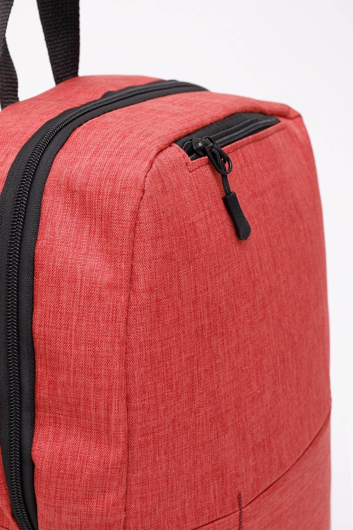 Kırmızı Shk61 3 Bölmeli 13-14-15 İnç Uyumlu Laptop Sırt Çantası U:42 E:27 G:8 cm