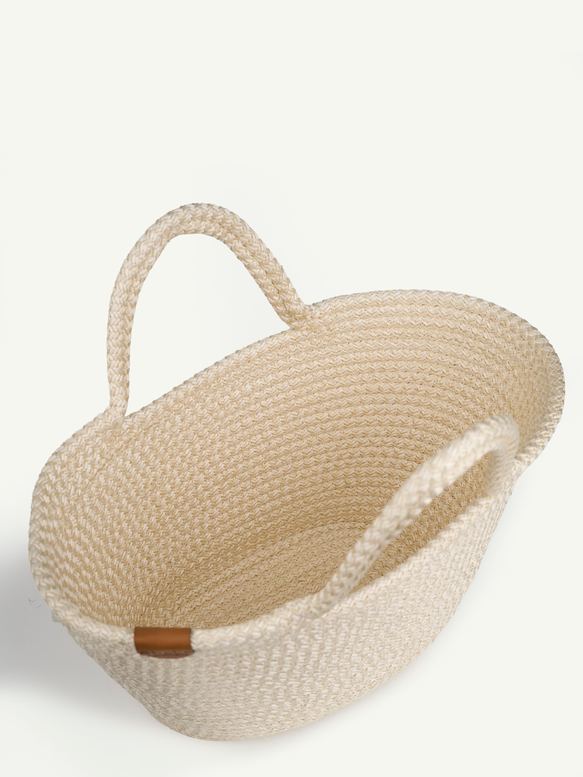 Krem Shk315 Handcrafted Hasır El,Kol ve Omuz Çantası
