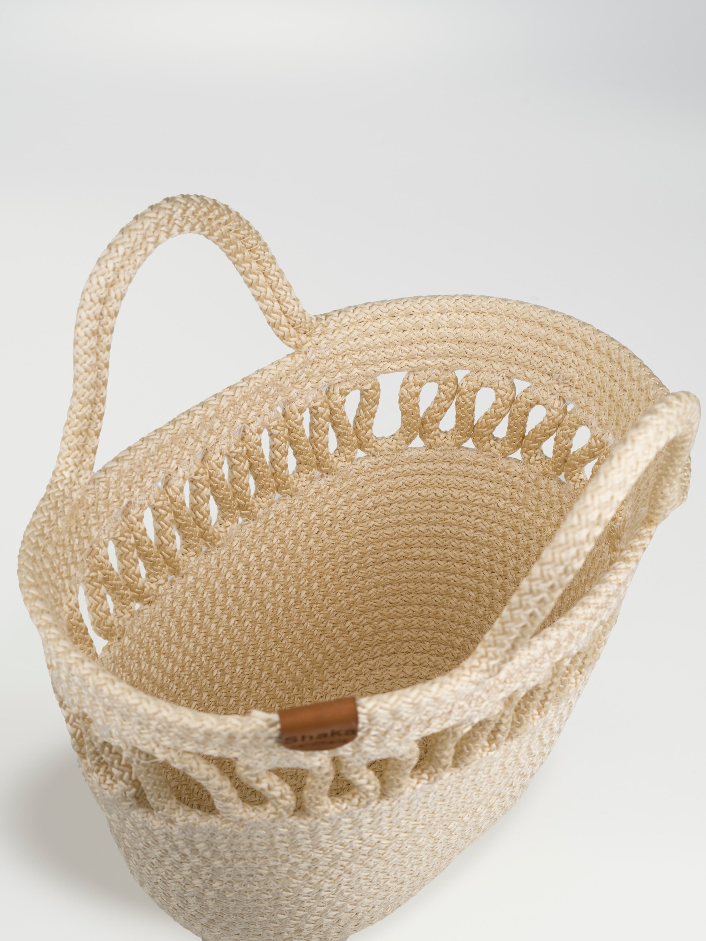 Krem Shk318 Handcrafted Hasır El,Kol ve Omuz Çantası
