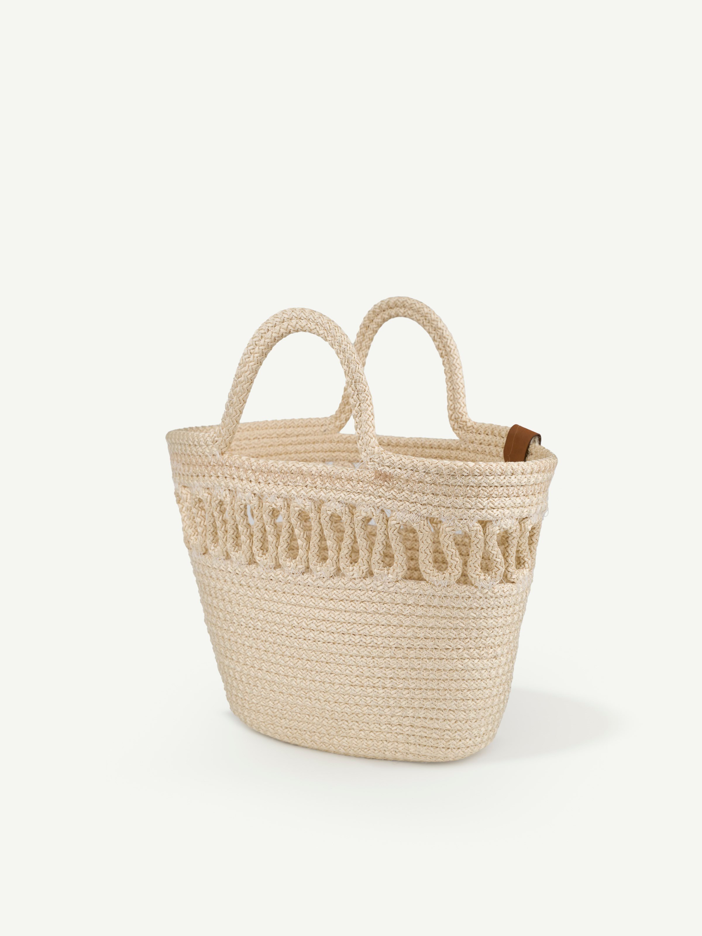 Krem Shk318 Handcrafted Hasır El,Kol ve Omuz Çantası