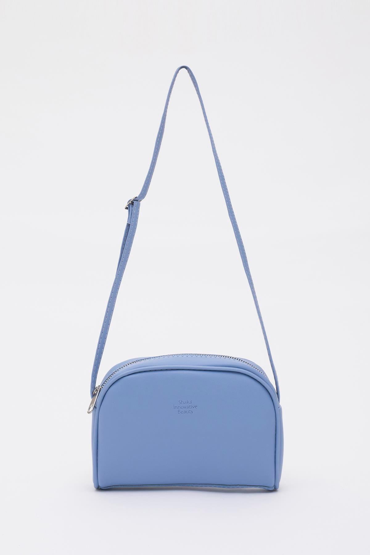 Mavi Shk25 Mini Urban Çapraz Askılı Tek Bölmeli Suni Deri Kol ve Omuz Çantası U:19 E:13 G:4 cm