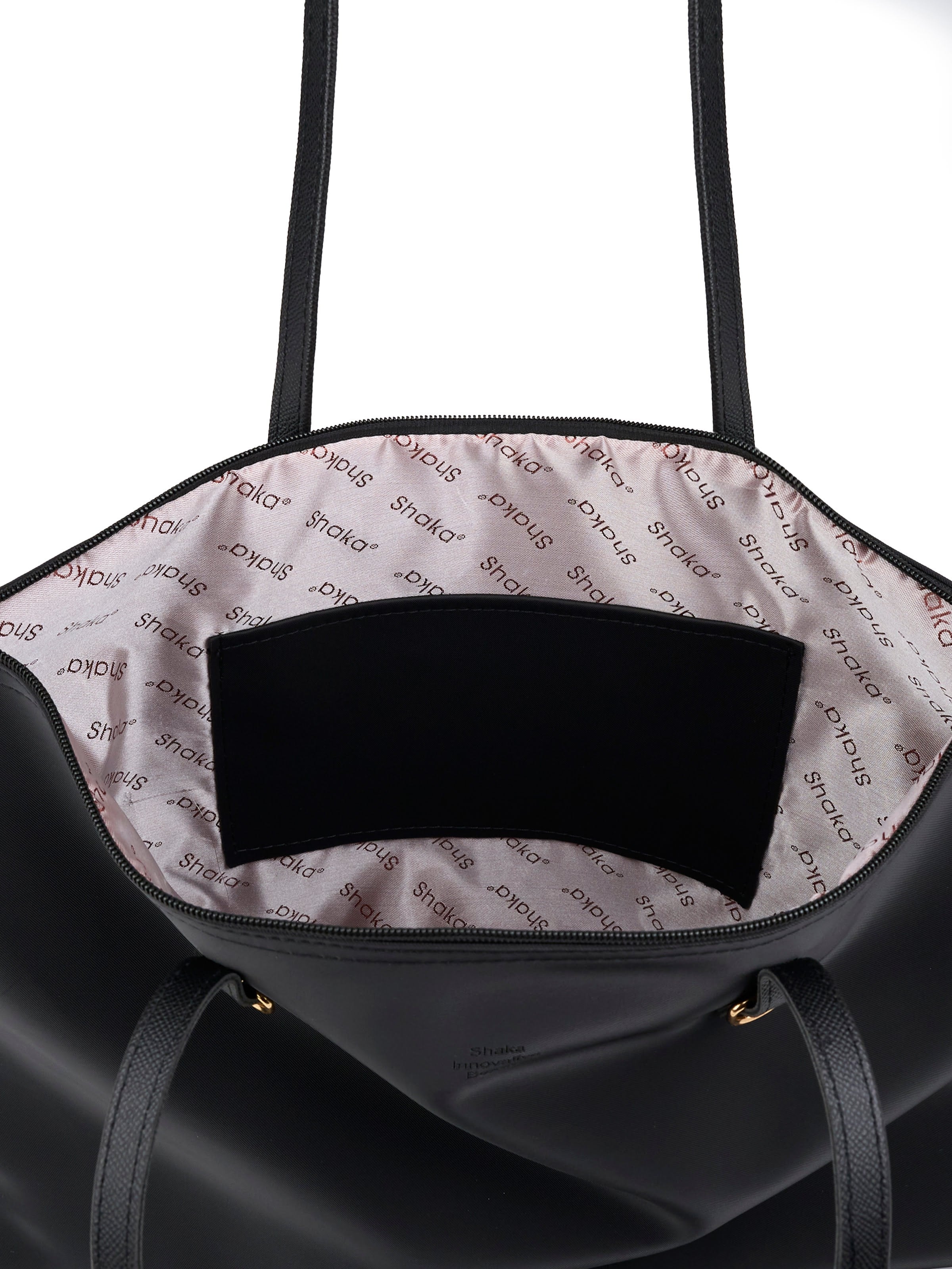 Siyah SHK272 Fermuarlı,Astarlı,Shopper El,Kol ve Omuz Çanta