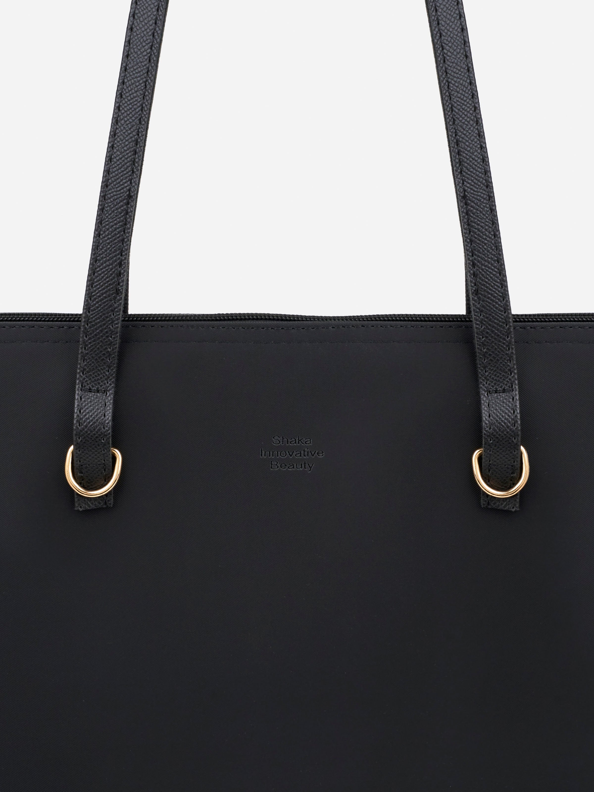 Siyah SHK272 Fermuarlı,Astarlı,Shopper El,Kol ve Omuz Çanta