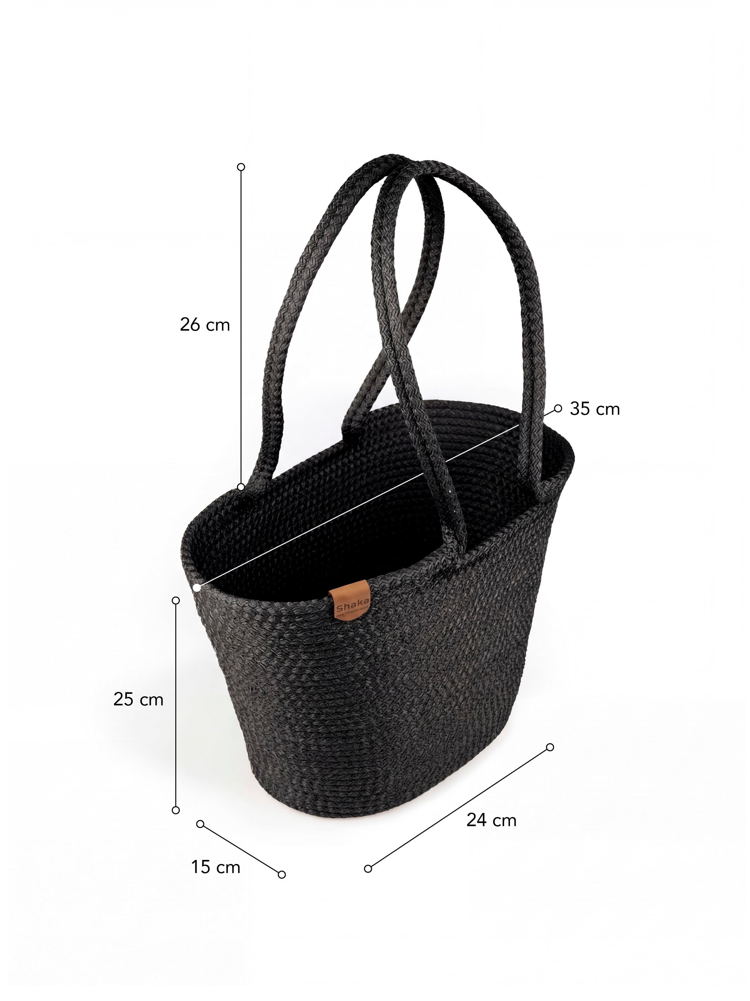 Siyah Shk314 Handcrafted, Hasır,Plaj, El,Kol ve Omuz Çantası