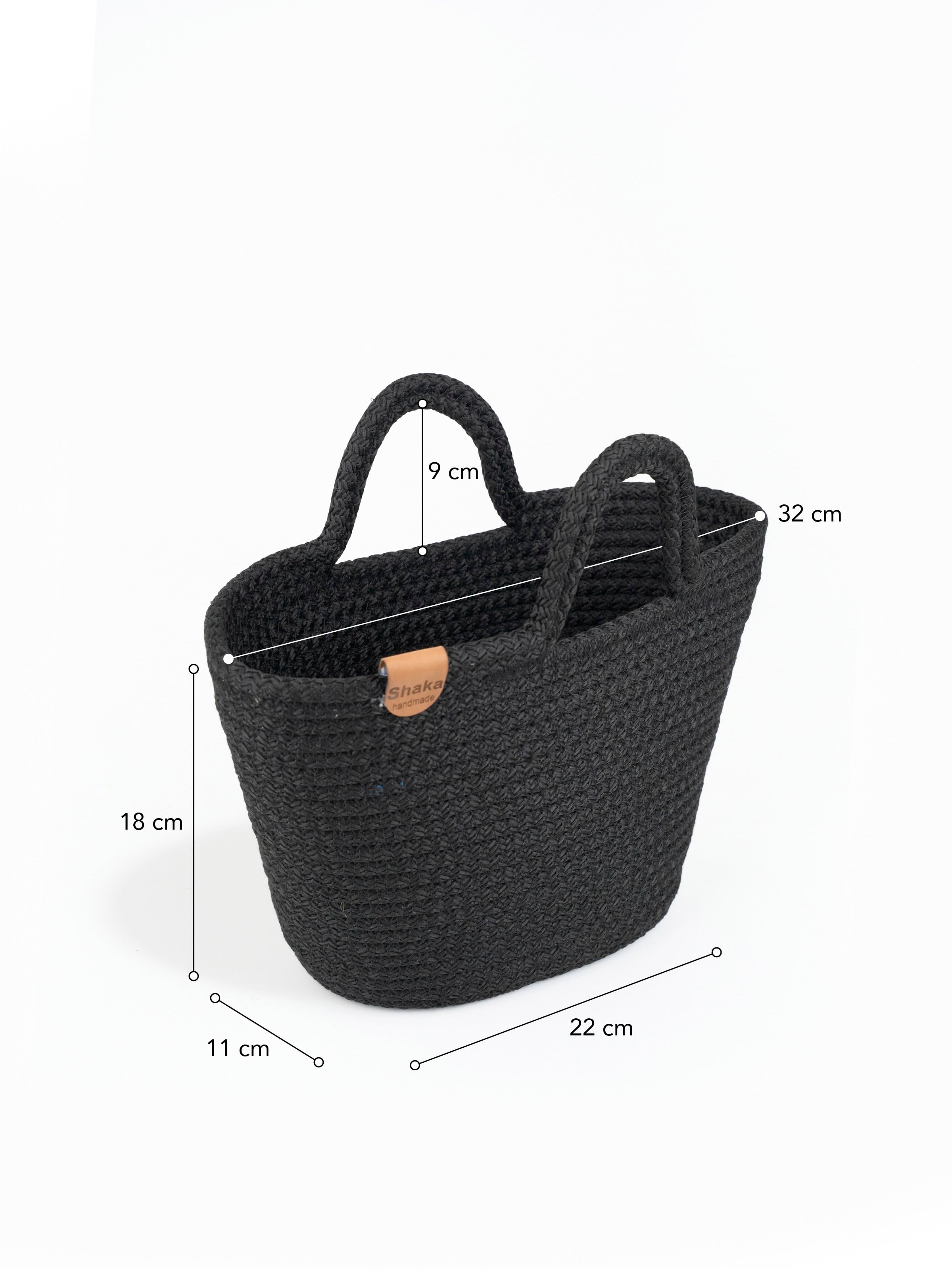 Siyah Shk315 Handcrafted Hasır El,Kol ve Omuz Çantası