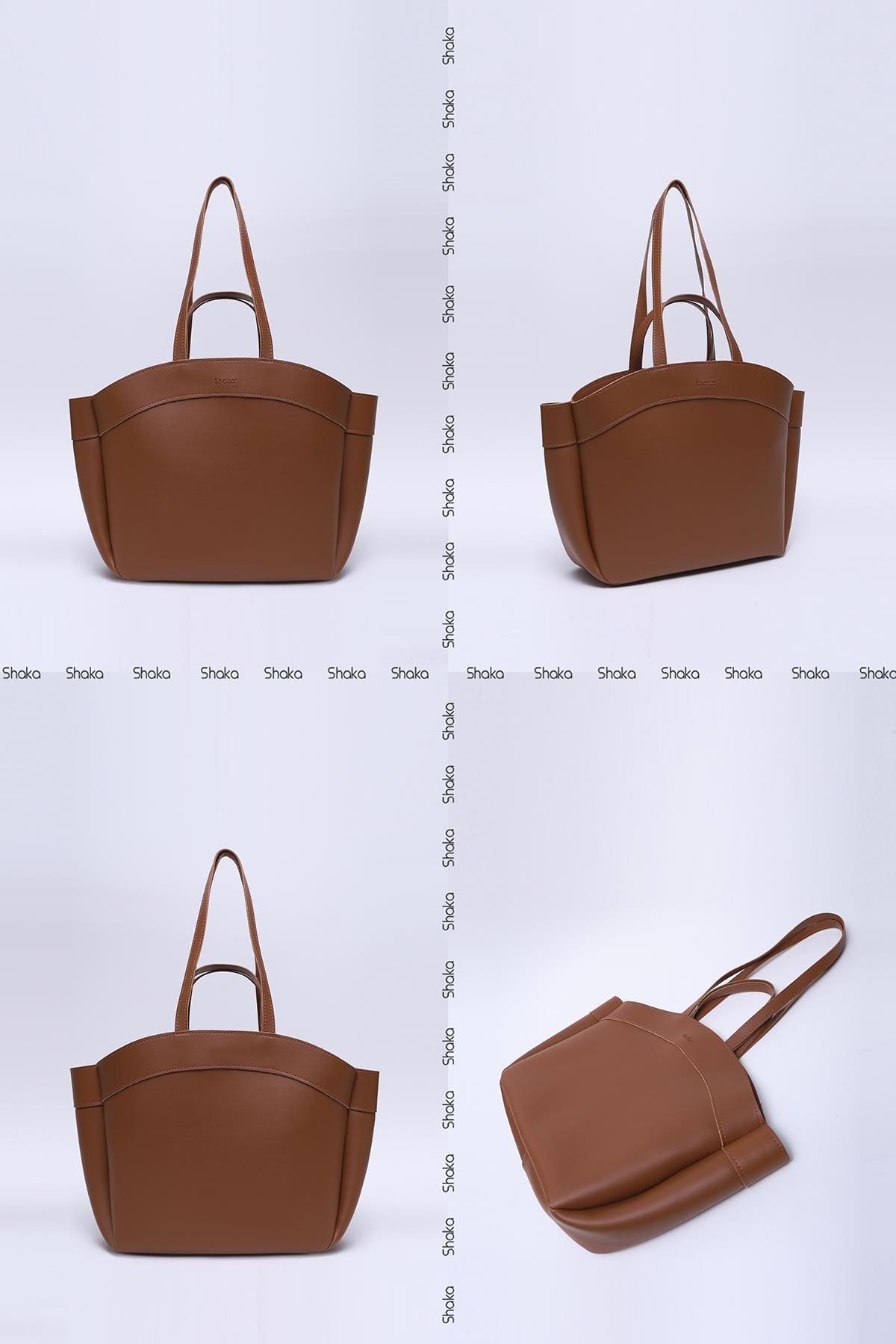 Taba Shk163 Çift Askılı, Makyaj Çantalı, Çıtçıtlı El, Kol ve Omuz Çantası U:29 E:45 G:10 cm