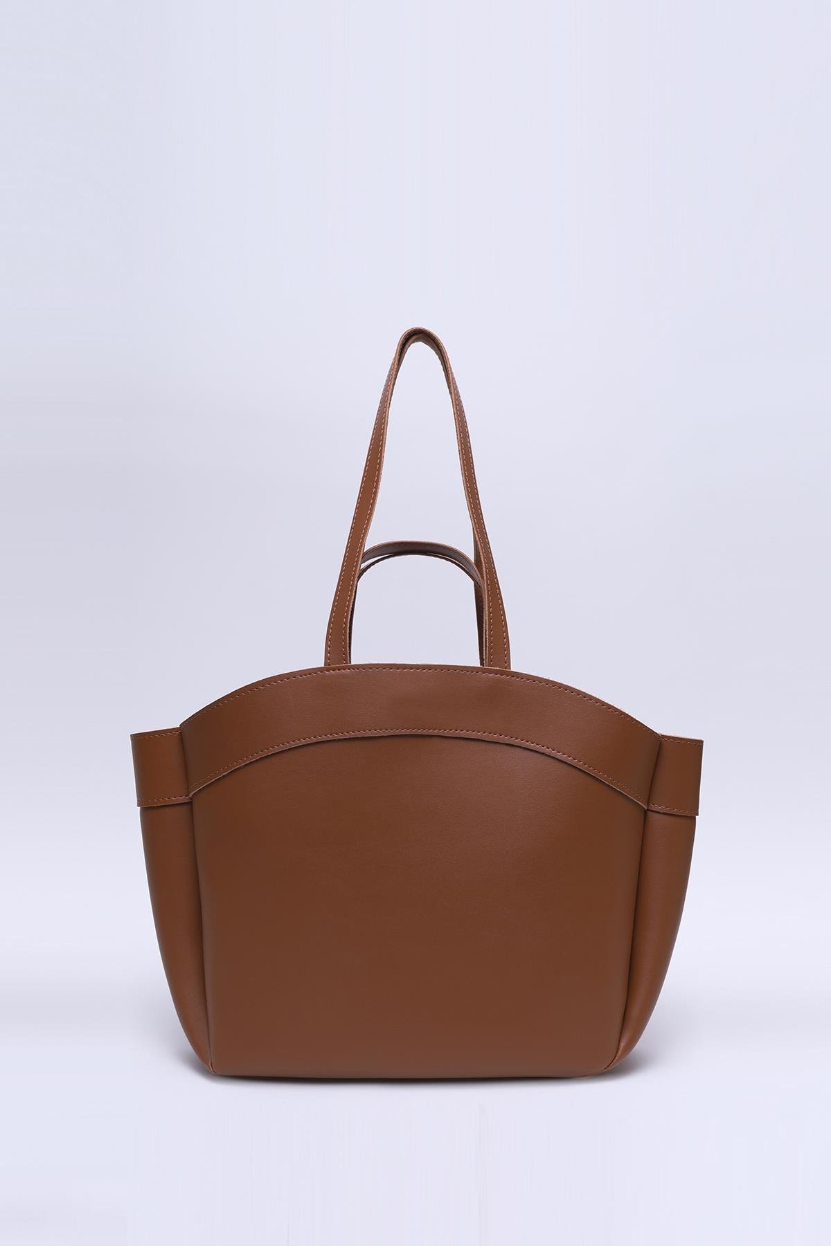 Taba Shk163 Çift Askılı, Makyaj Çantalı, Çıtçıtlı El, Kol ve Omuz Çantası U:29 E:45 G:10 cm