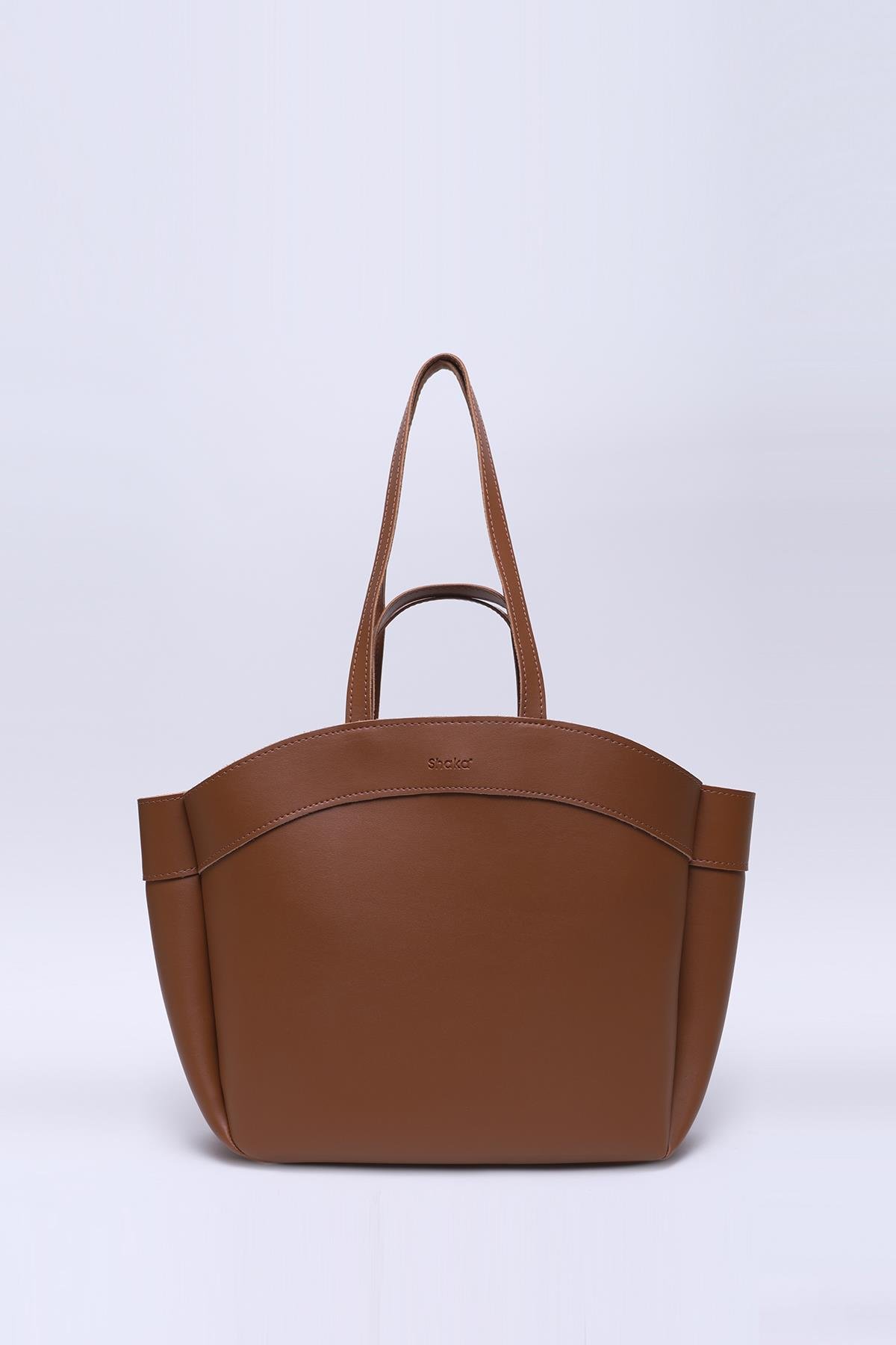 Taba Shk163 Çift Askılı, Makyaj Çantalı, Çıtçıtlı El, Kol ve Omuz Çantası U:29 E:45 G:10 cm