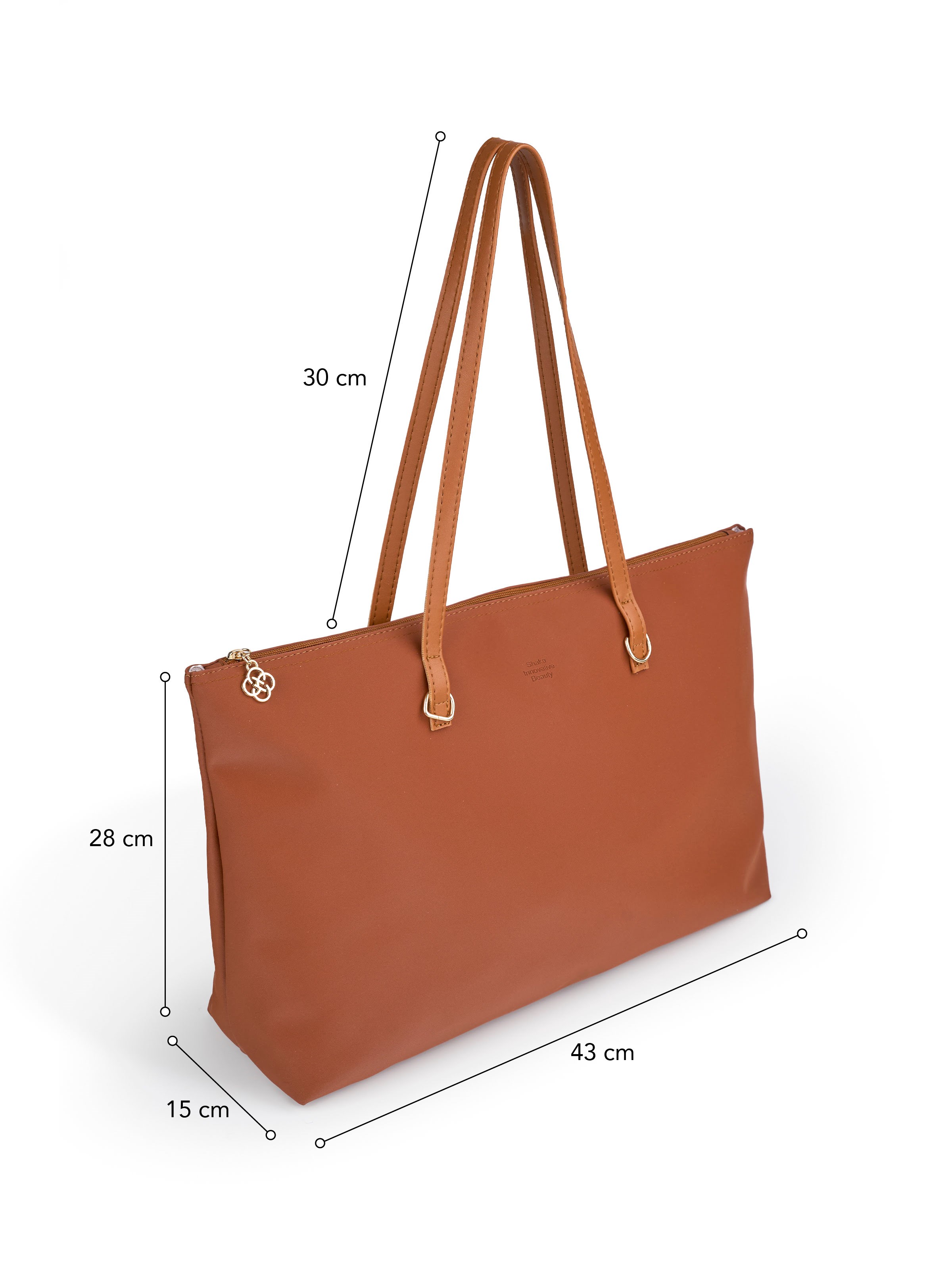 Taba SHK272 Fermuarlı,Astarlı,Shopper El,Kol ve Omuz Çanta