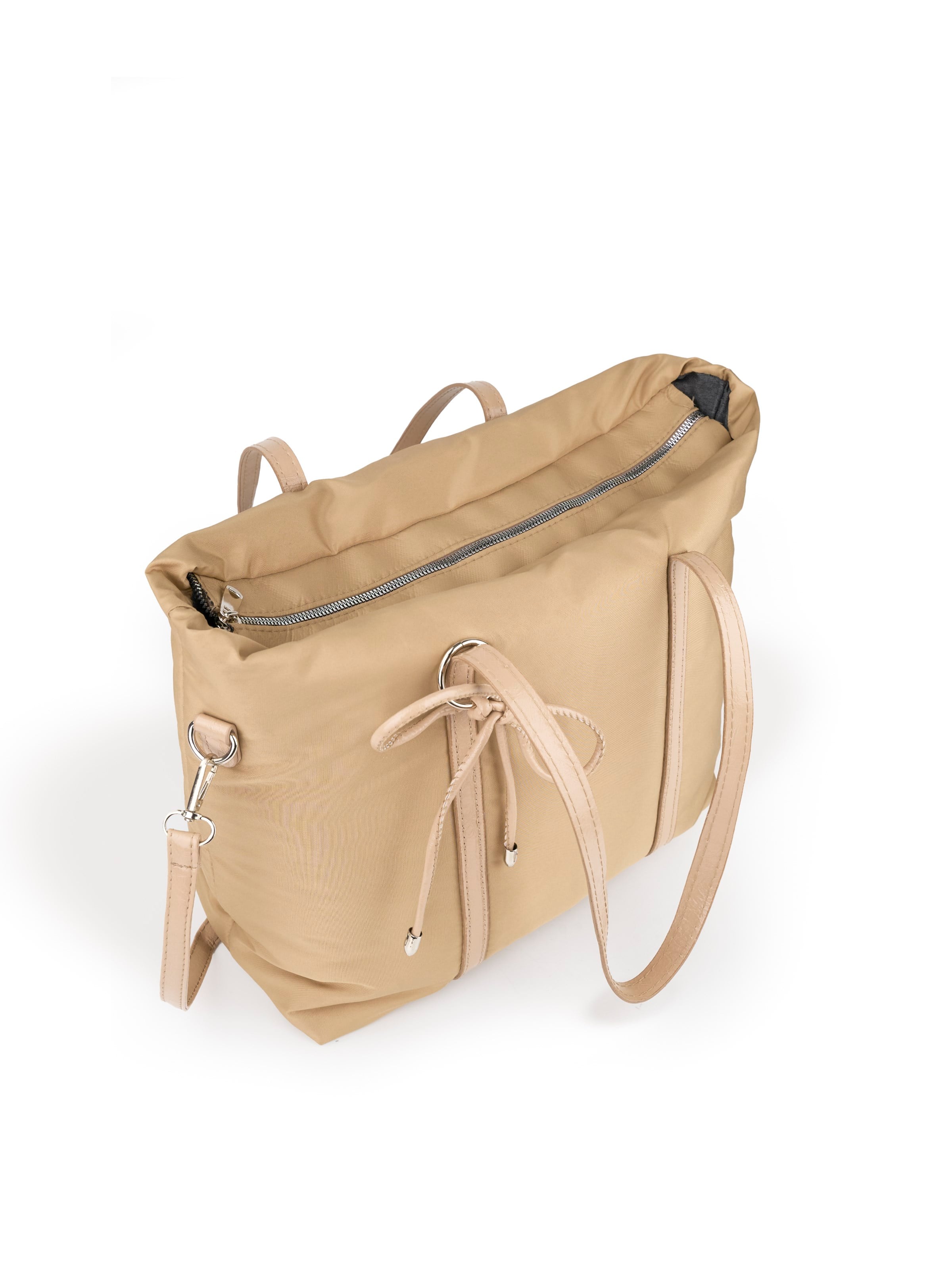 Vizon SHK319 Fiyonk Charmlı,Fermuarlı,Astarlı Shopper Çanta