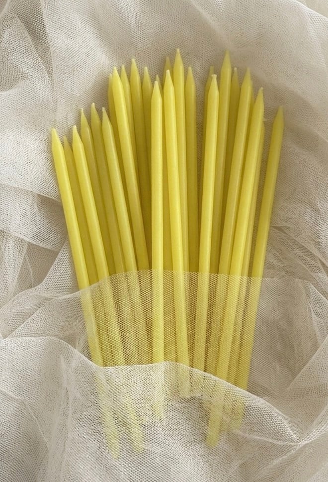 EGE CONCEPT LİFE-20 CM PASTA MUMU SARI