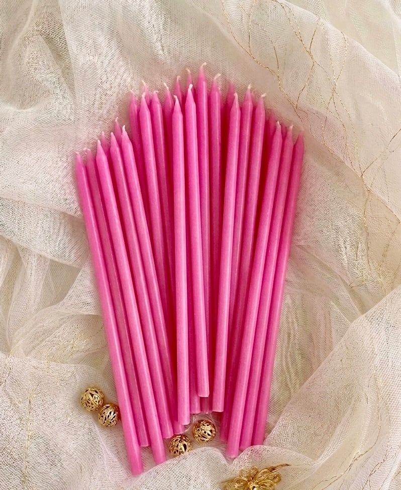 EGE CONCEPT LİFE-20 CM PASTA MUMU SOFT PEMBE 