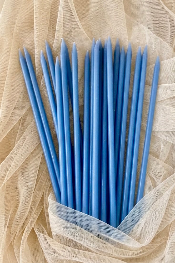 EGE CONCEPT LİFE-20 CM PASTA MUMU SOFT MAVİ